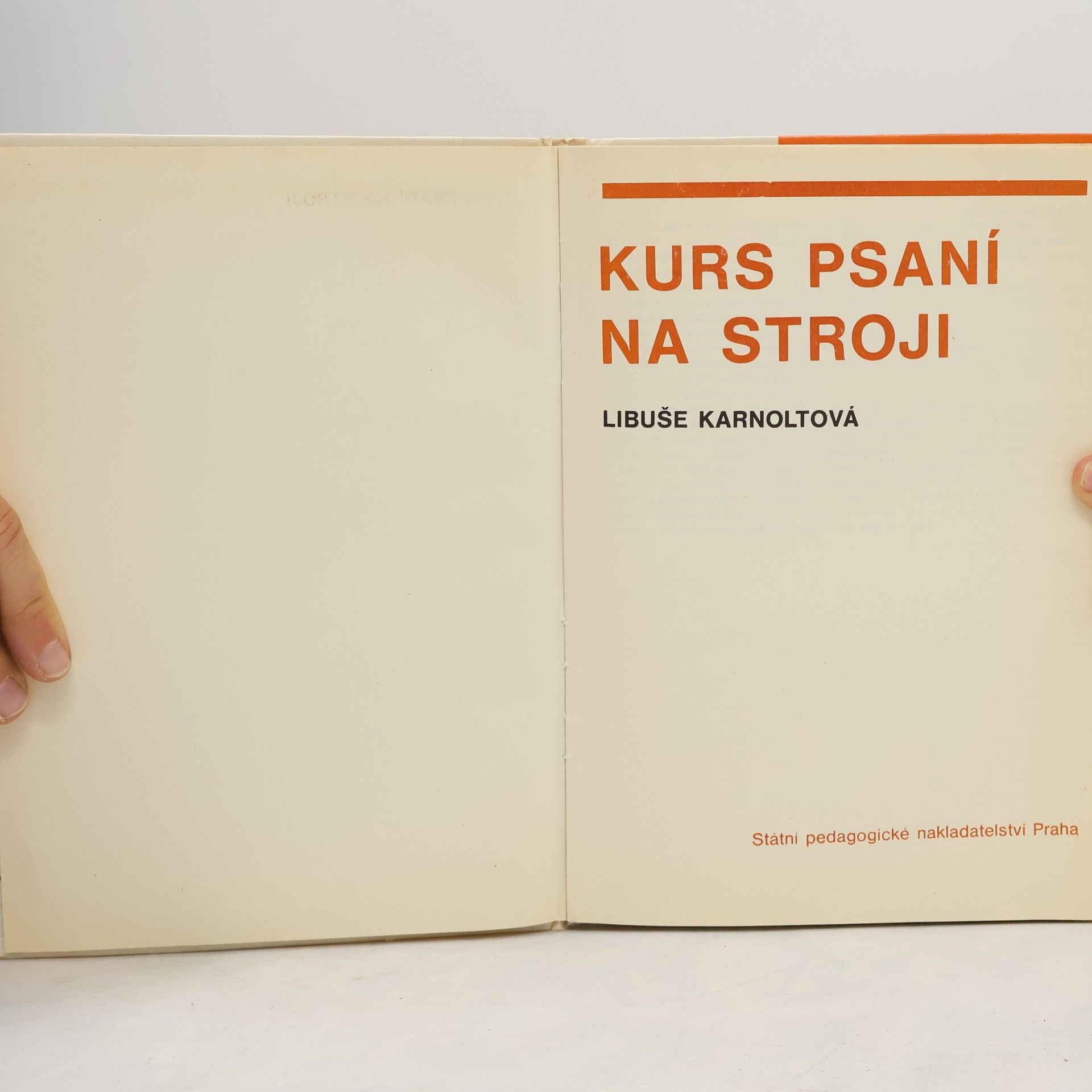 Libuše Karnoltová Kurz psaní na stroji
