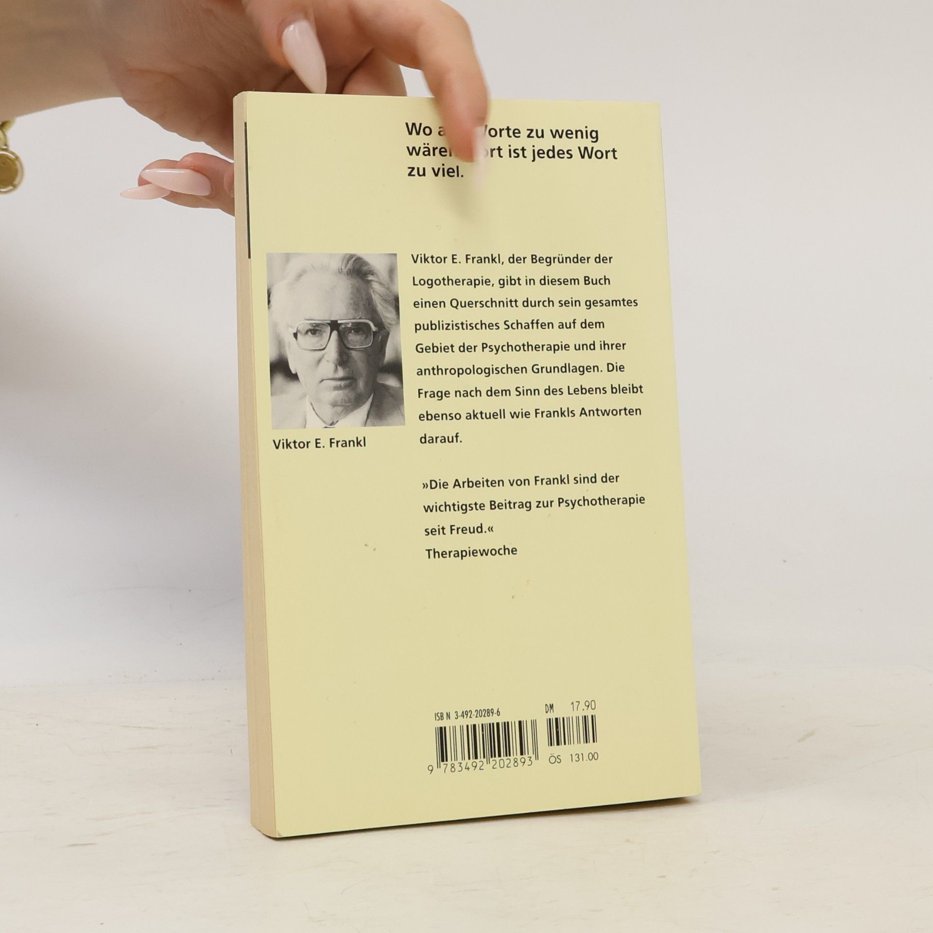 Viktor Frankl Der Mensch vor der Frage nach dem Sinn