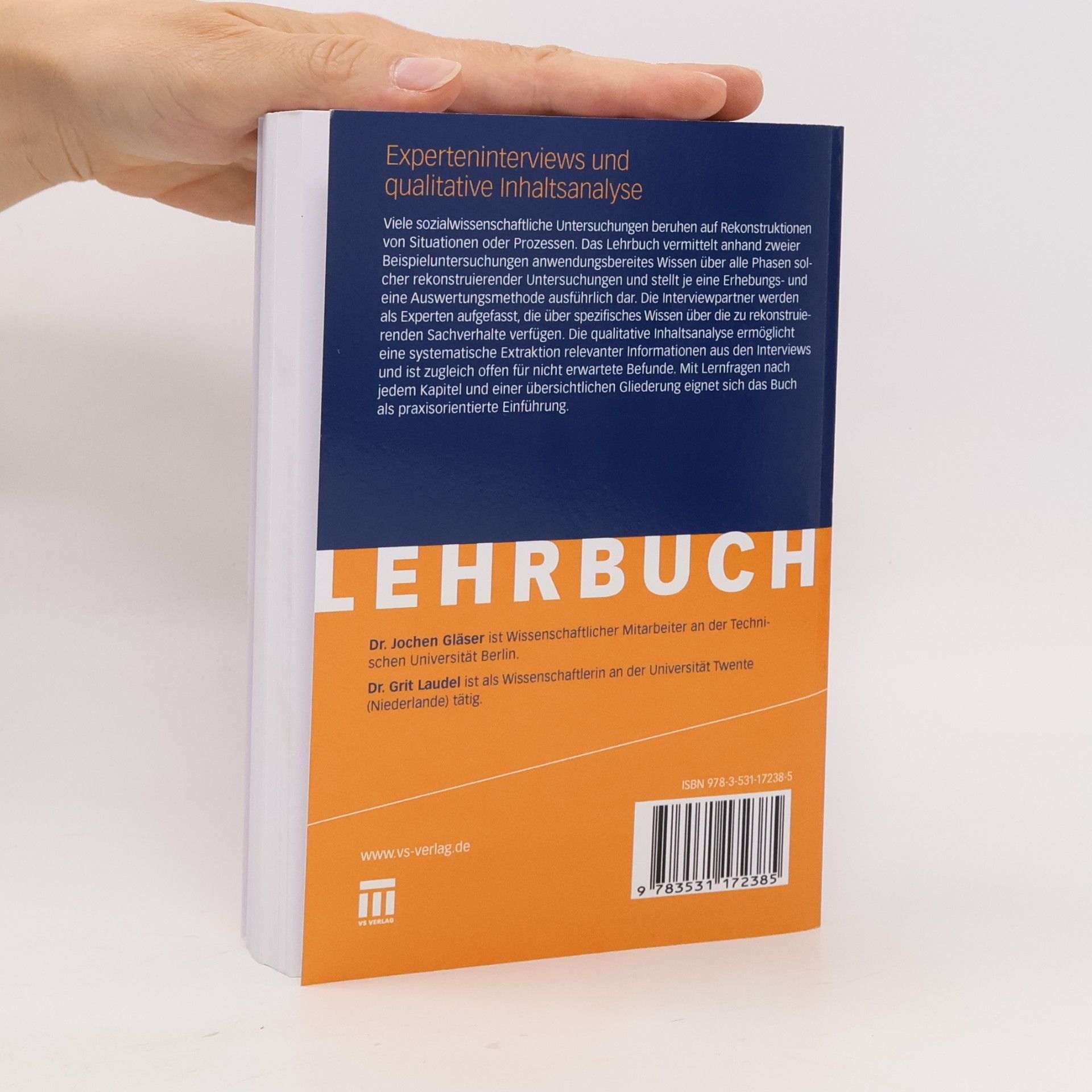 Jochen Gläser Experteninterviews und qualitative Inhaltsanalyse