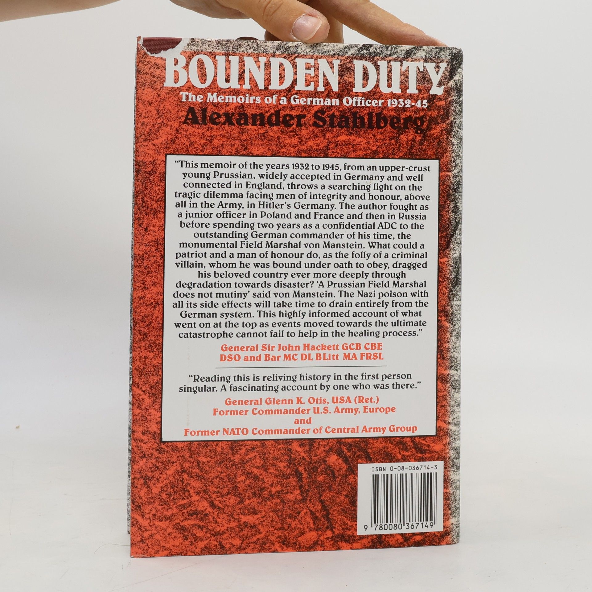 Alexander Stahlberg Bounden Duty