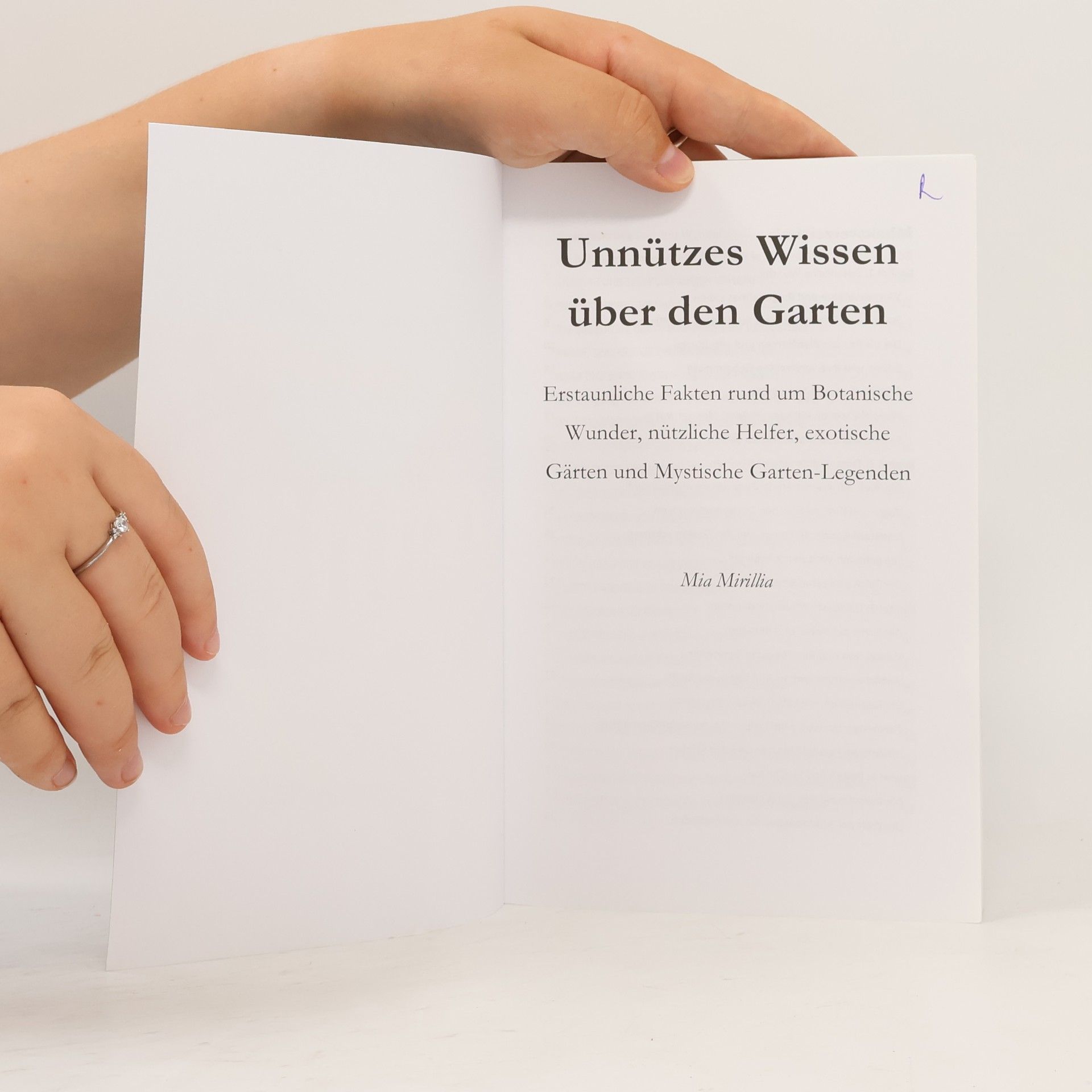 Mia Mirillia Unnützes Wissen über den Garten