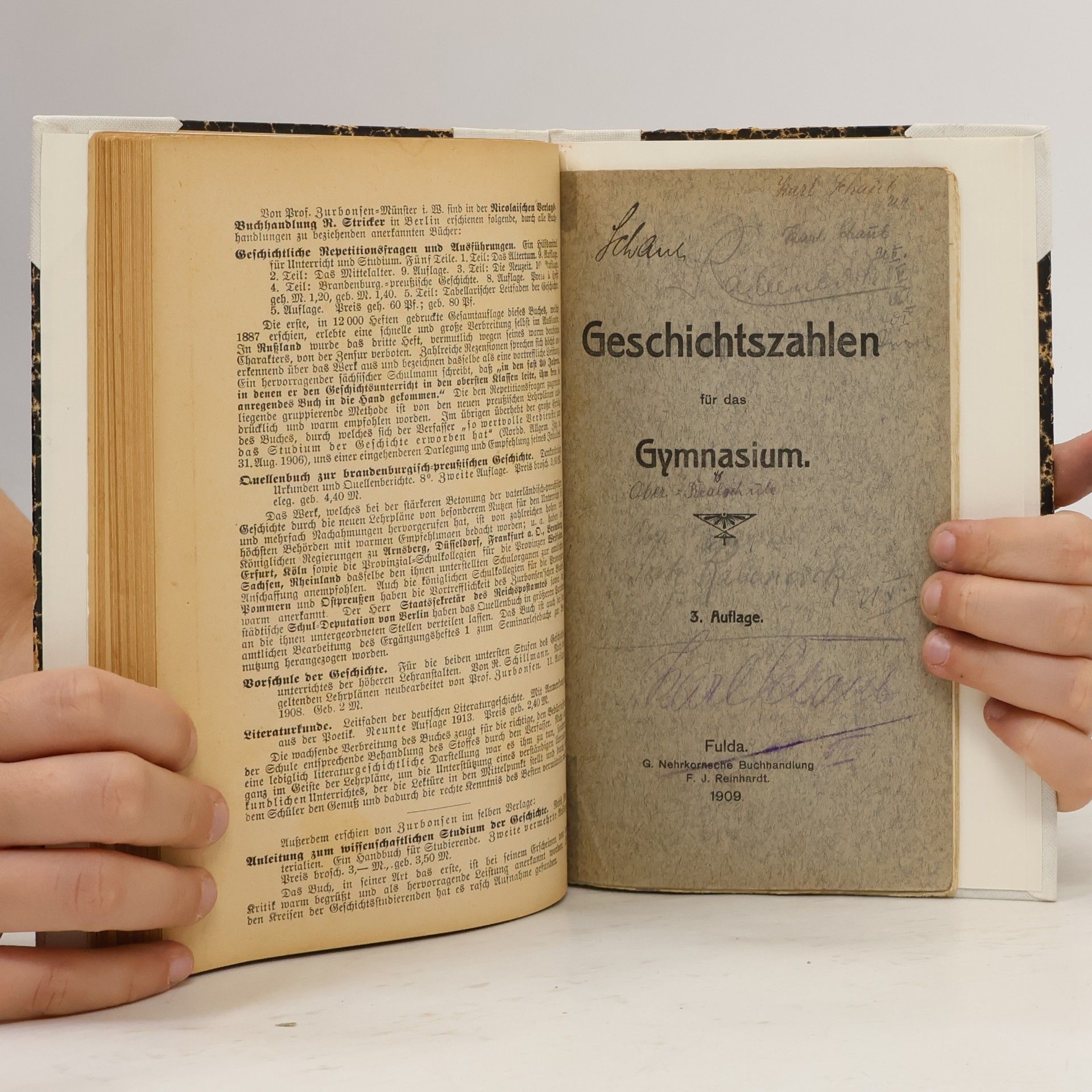 Friedrich Zurbonsen Geschichtliche Repetitionsfragen und Ausführungen