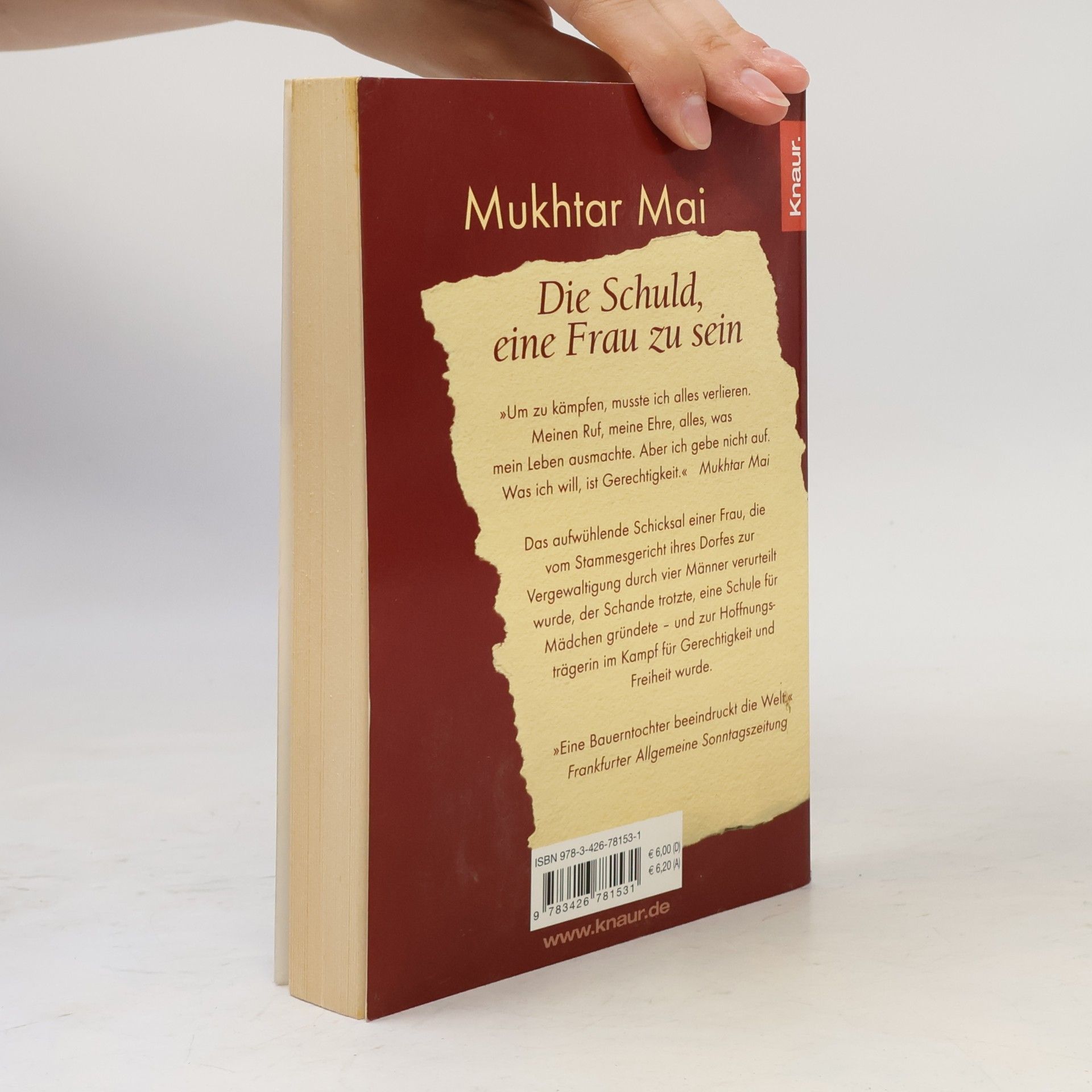 Mukhtar Mai Die Schuld, eine Frau zu sein