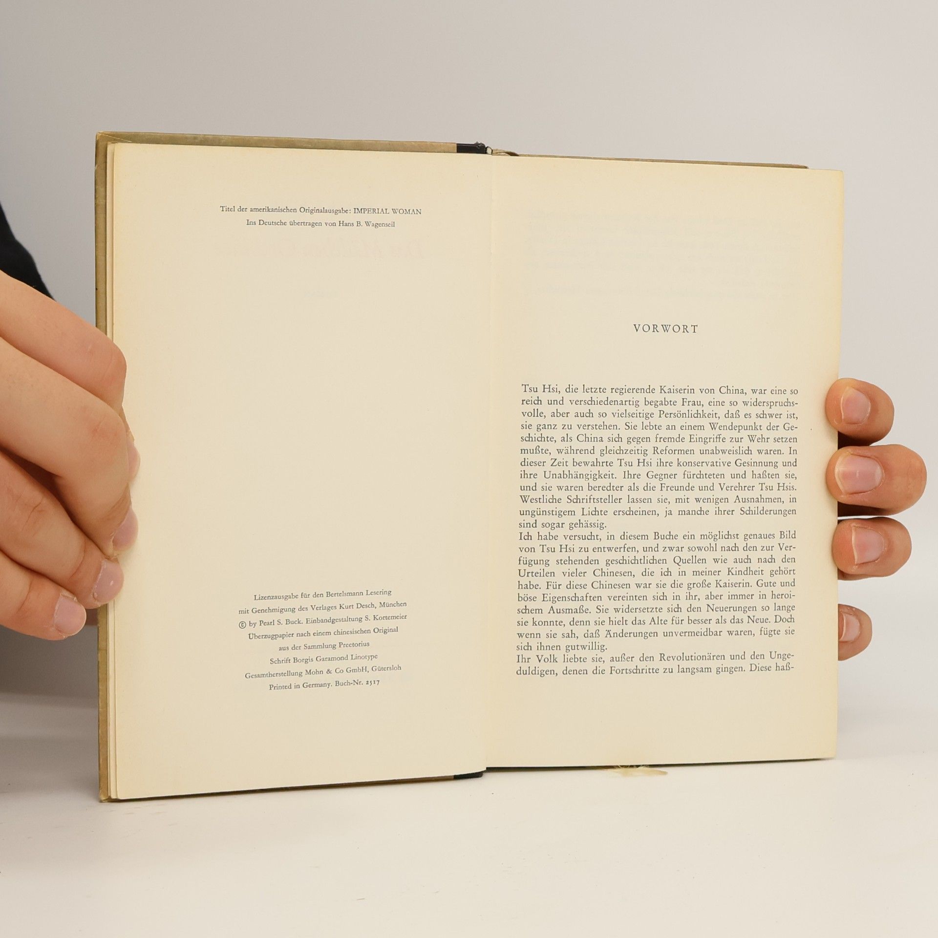 Pearl S. Buck Das Mädchen Orchidee