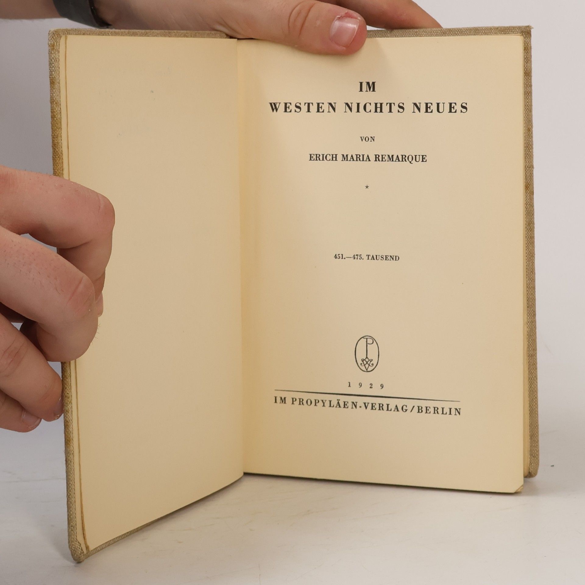 Erich Maria Remarque Im Westen nichts neues
