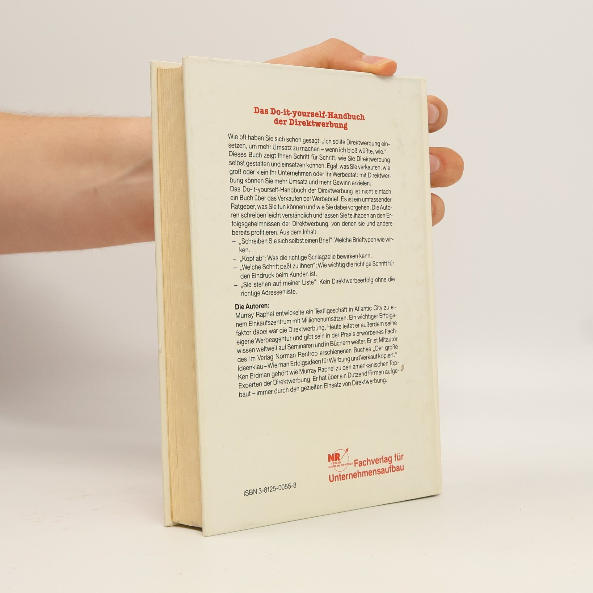 Murray Raphel Das Do-it-yourself-Handbuch der Direktwerbung