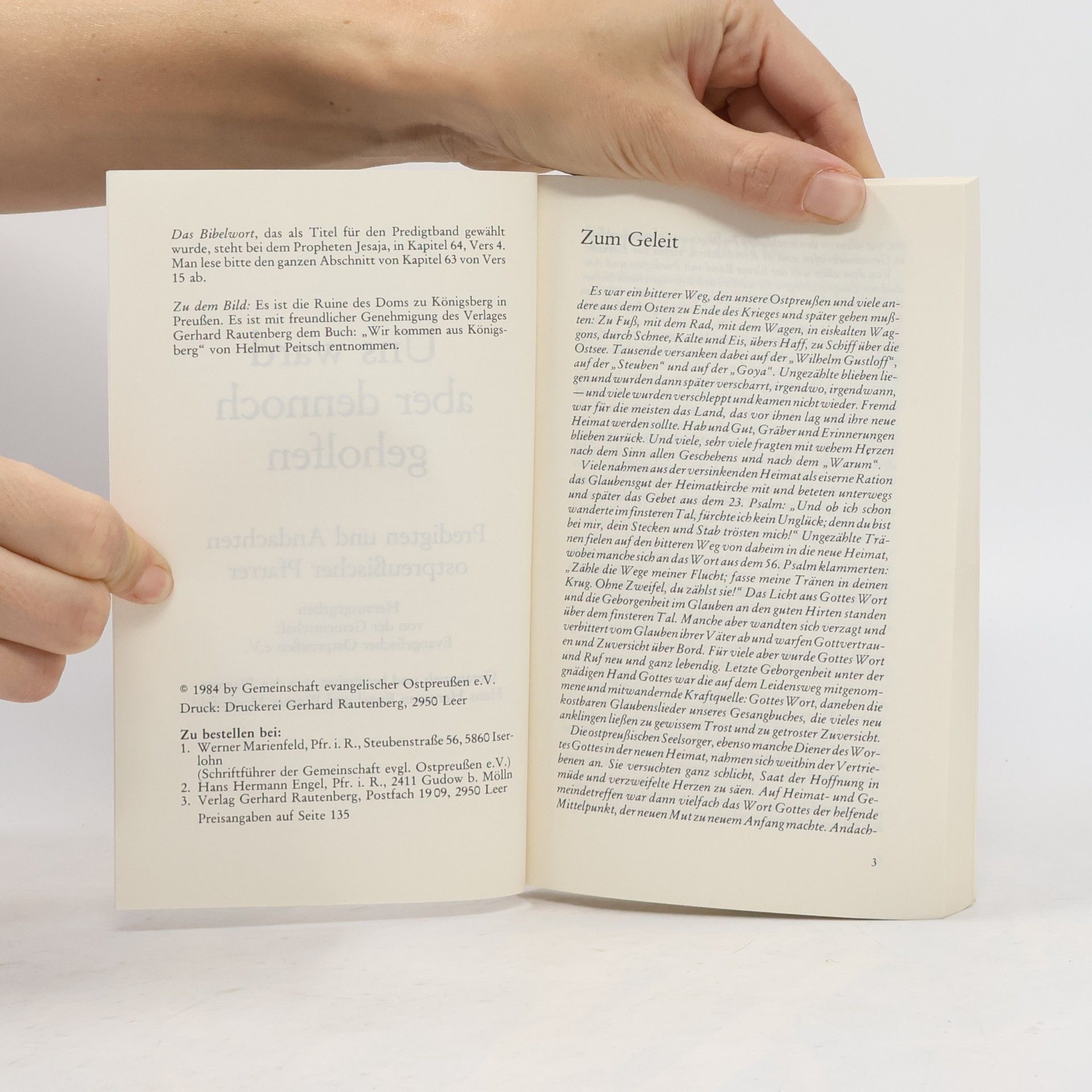 Various authors Uns ward aber dennoch geholfen