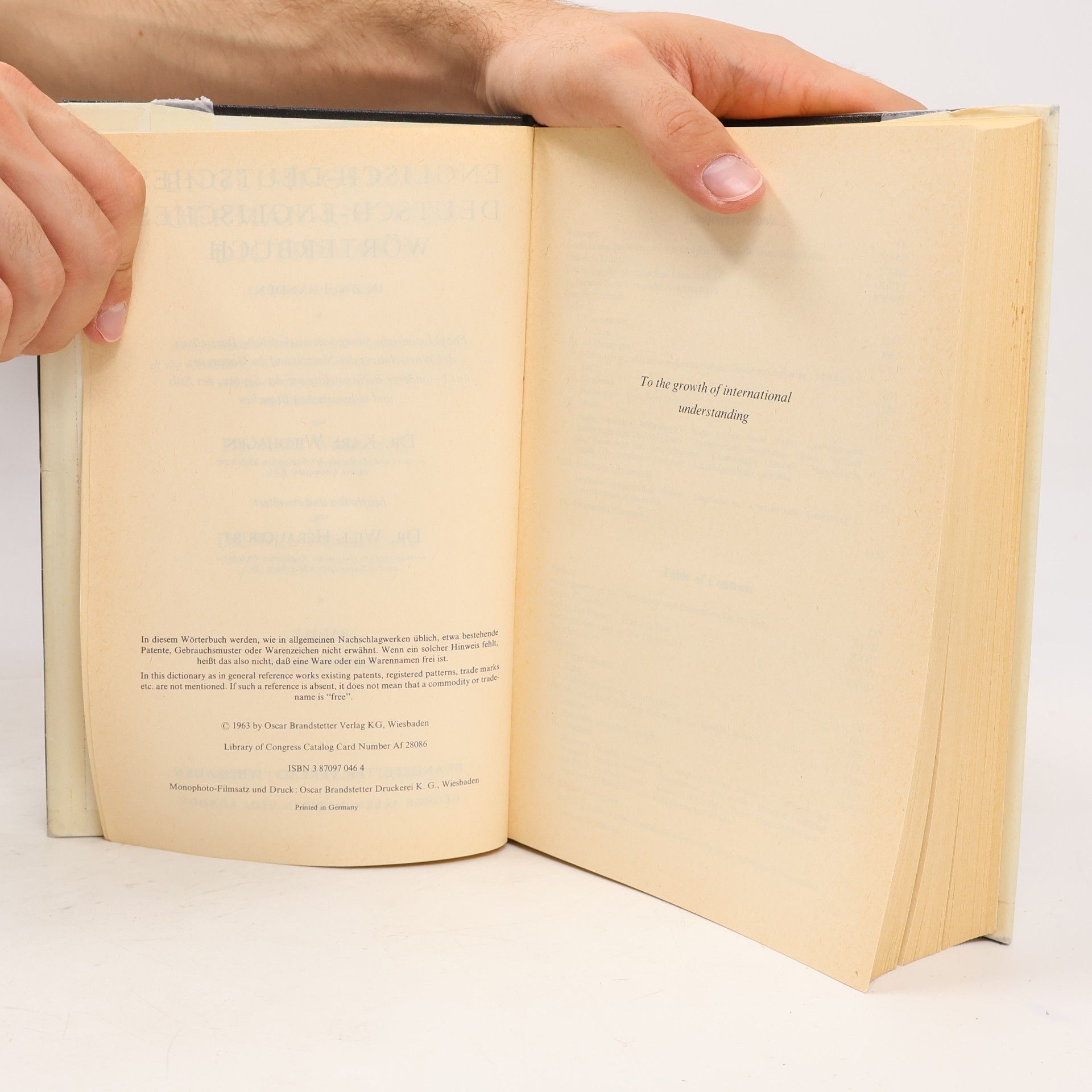 Karl Wildhagen English-German, German-English Dictionary