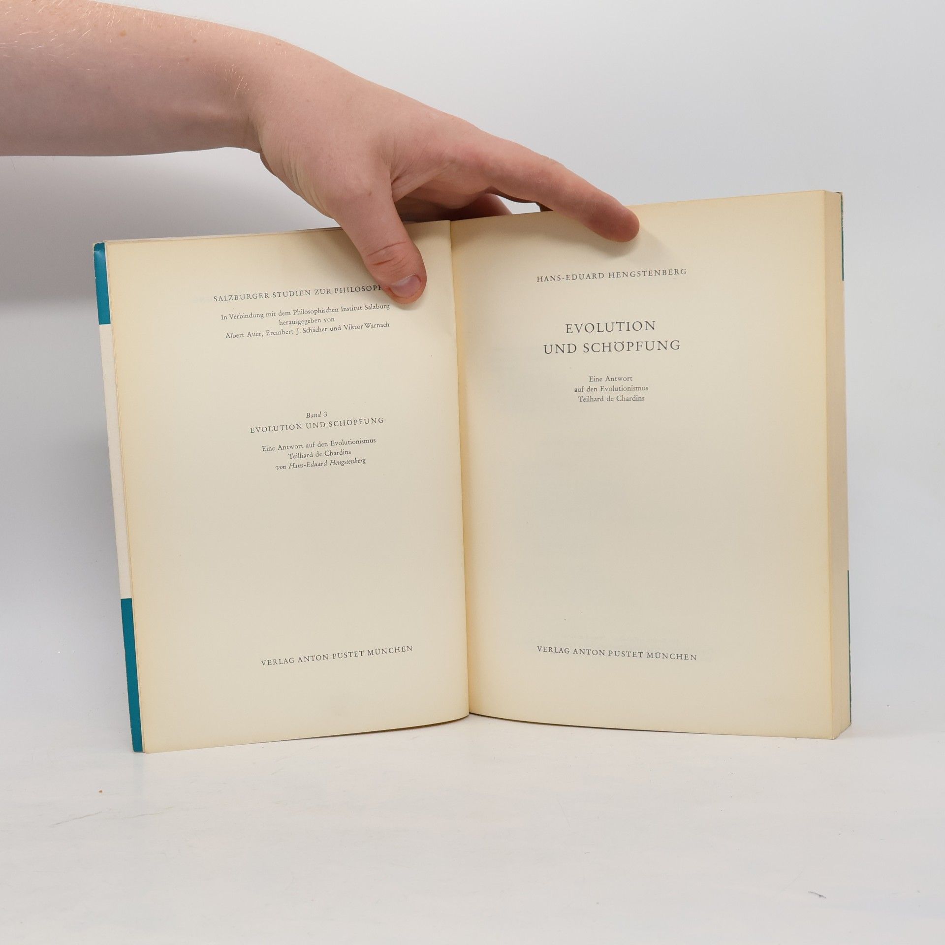 Hans Eduard Hengstenberg Evolution und Schöpfung