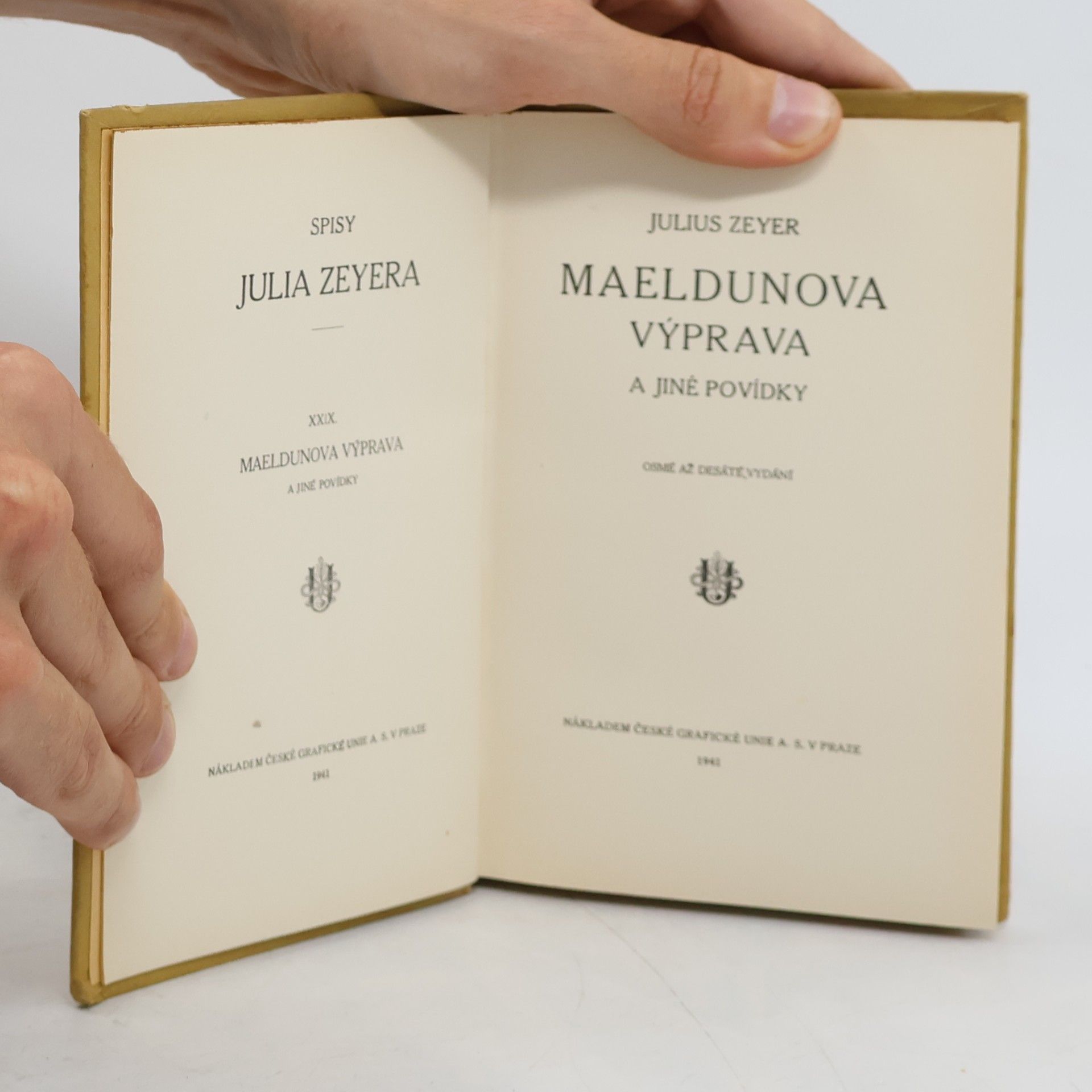 Julius Zeyer Maeldunova výprava a jiné povídky