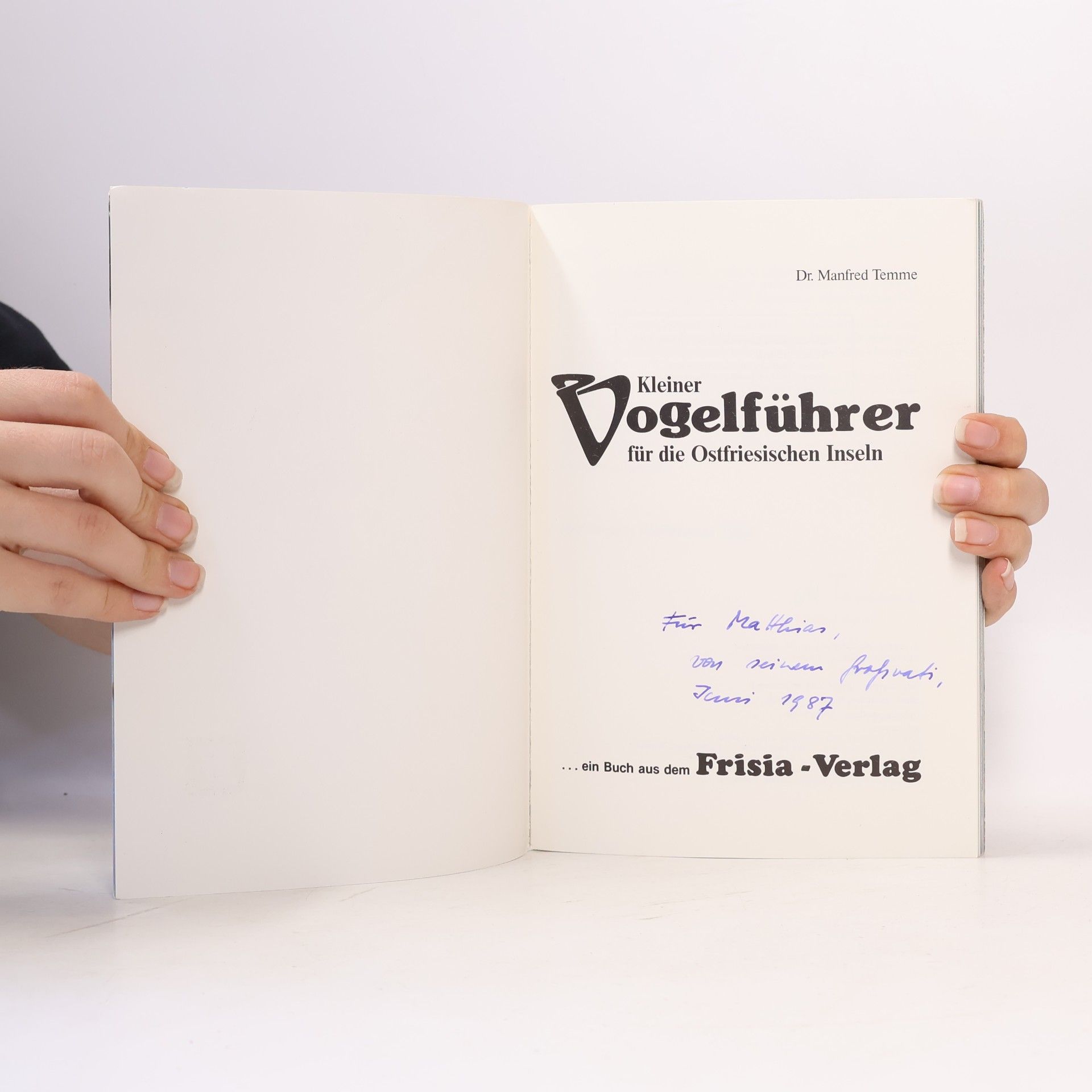 Dr. Manfred Temme Kleiner Vogelführer für die Ostfriesischen Inseln