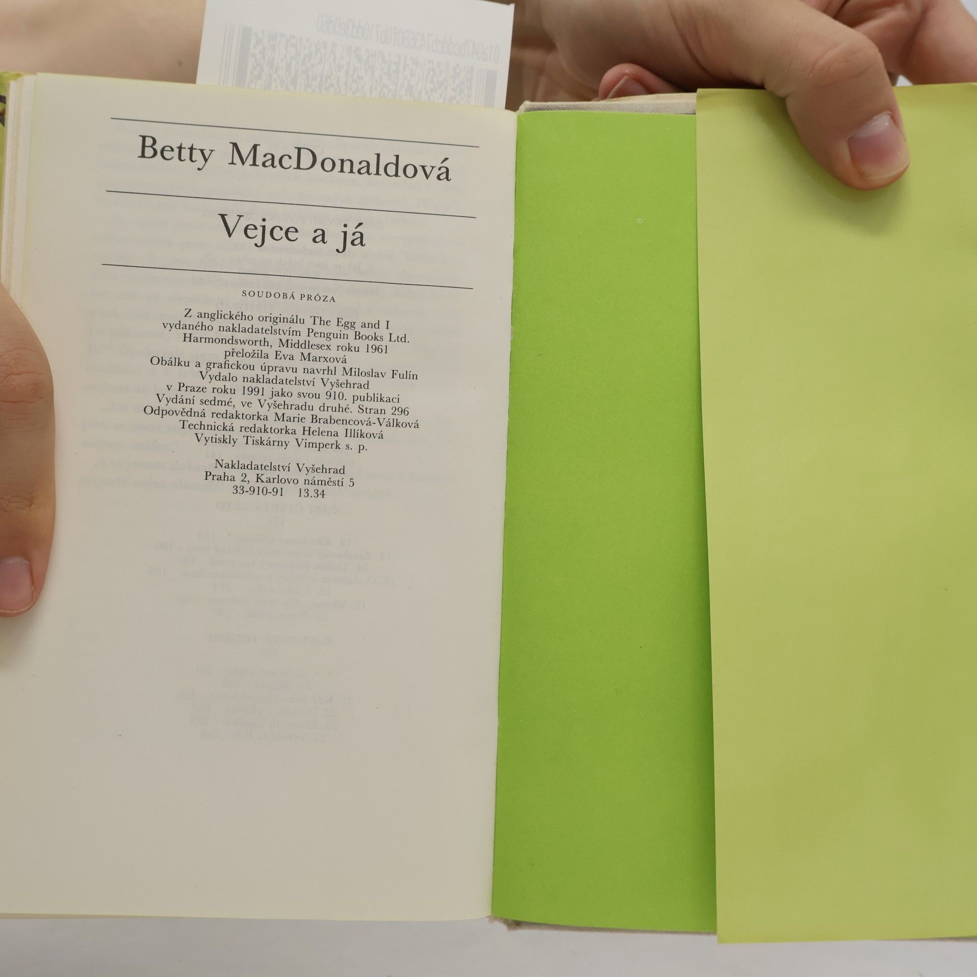 Betty MacDonald Vejce a já (Oppl, 296 s.)