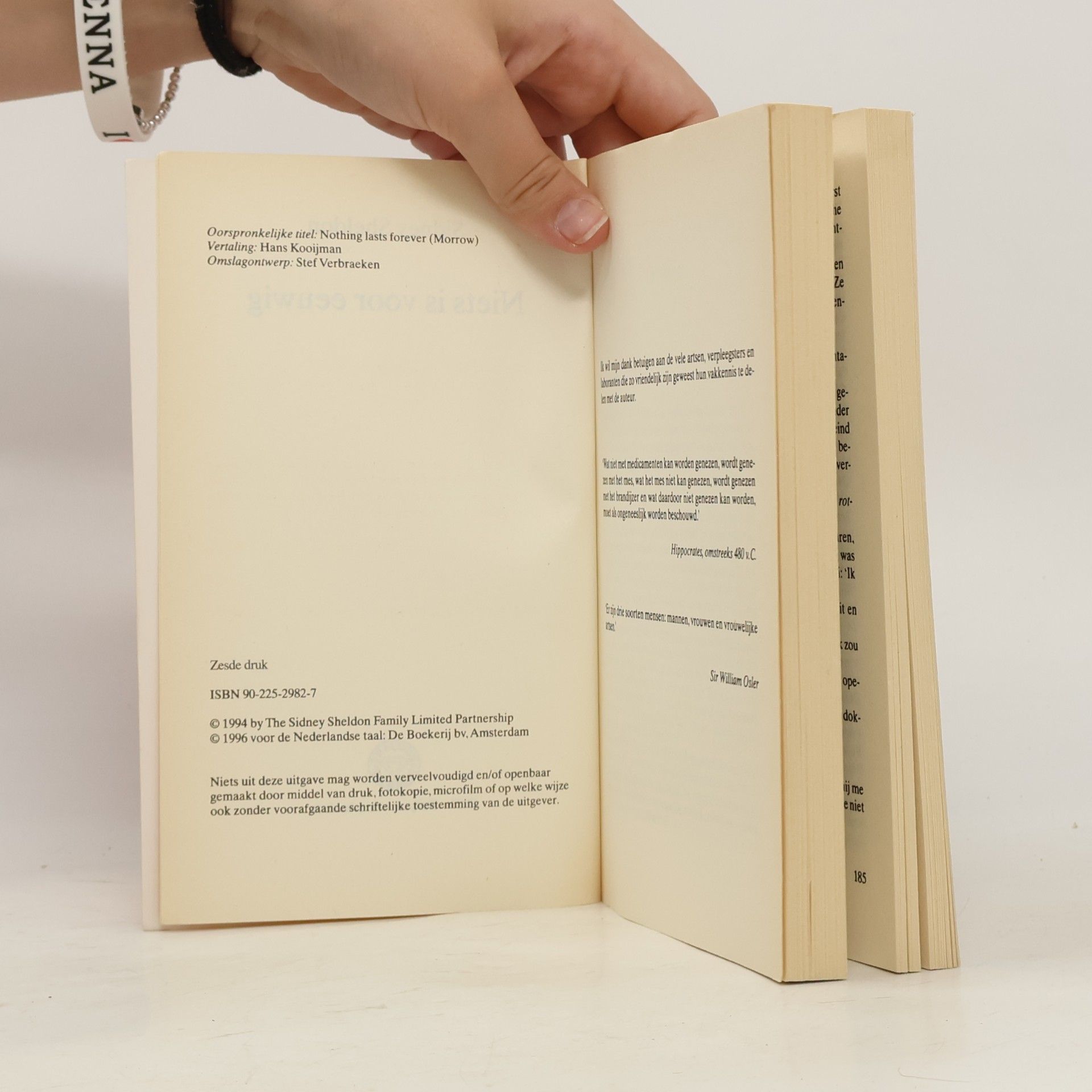 Sidney Sheldon Niets is voor eeuwig