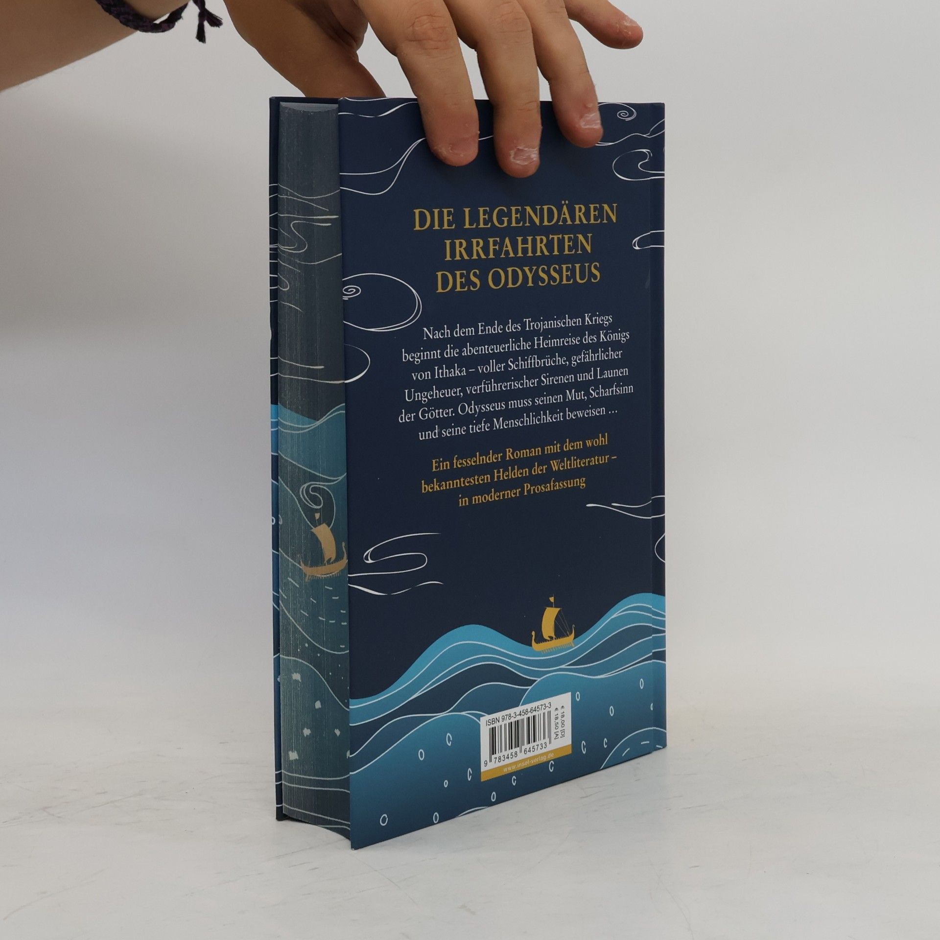 Homér Die Odyssee: Hochwertige Schmuckausgabe mit Motiv-Farbschnitt | Das Epos über die legendären Irrfahrten des Odysseus | Neu verfilmt von Christopher Nolan (Klassiker im Insel Verlag)
