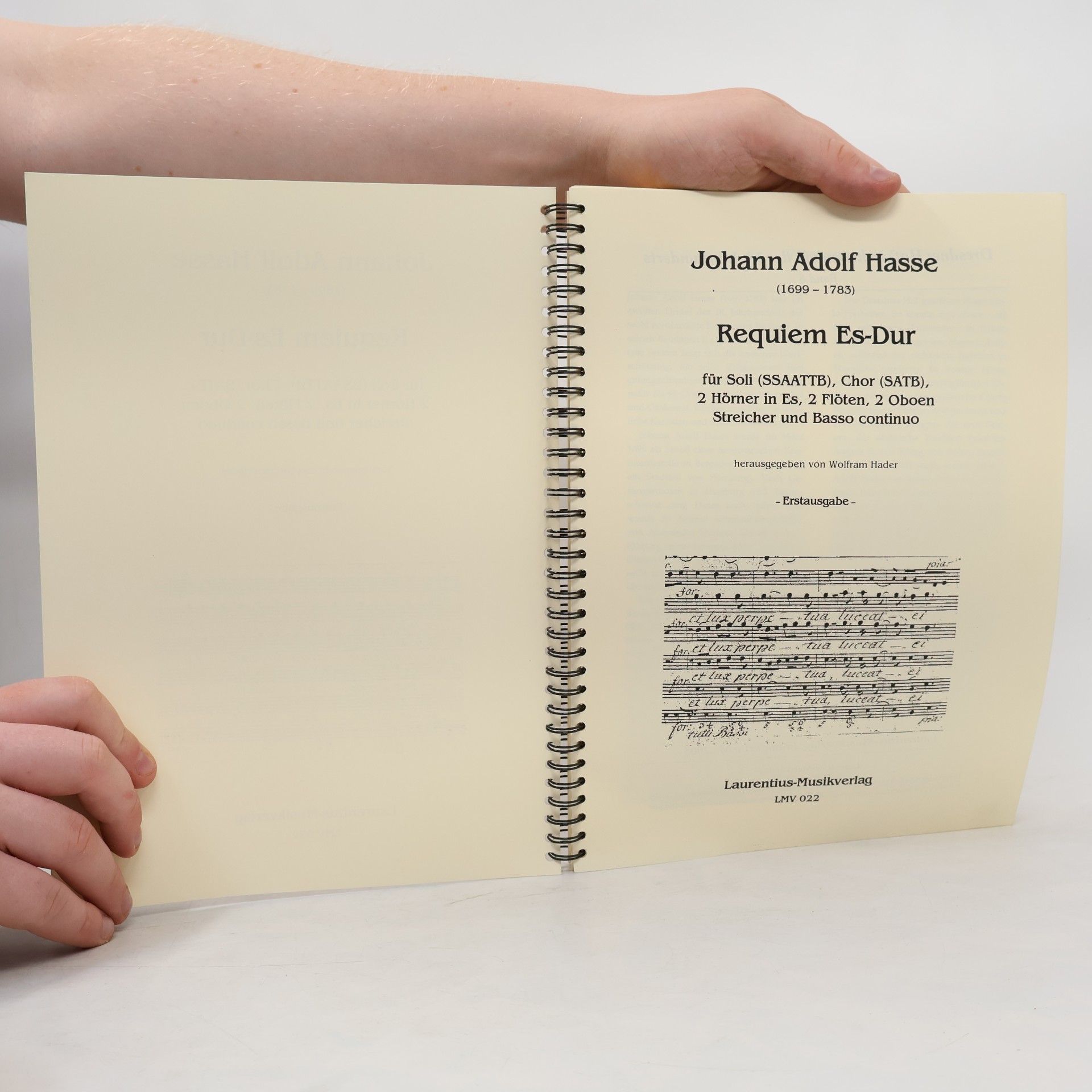 Johann Adolf Hasse Requiem Es-Dur