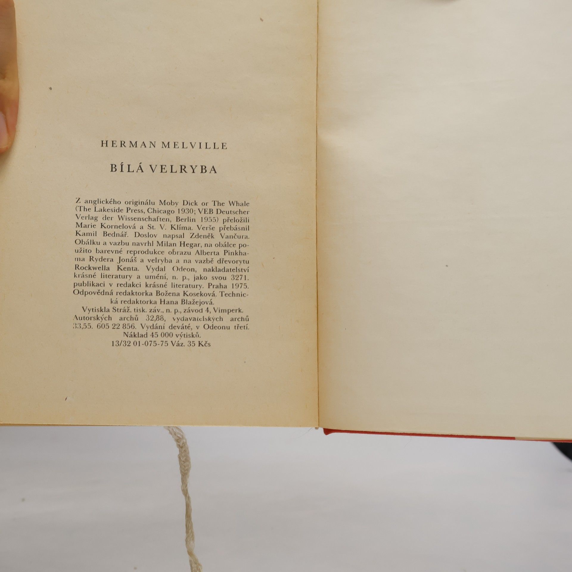 Herman Melville Bílá velryba