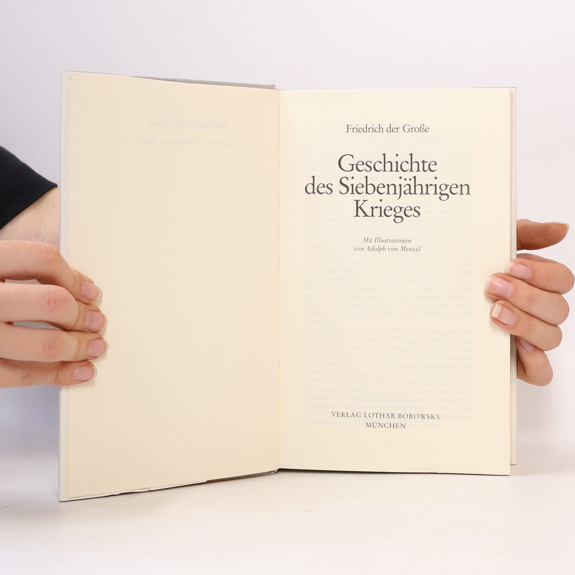 Friedrich der Große Geschichte des Siebenjährigen Krieges