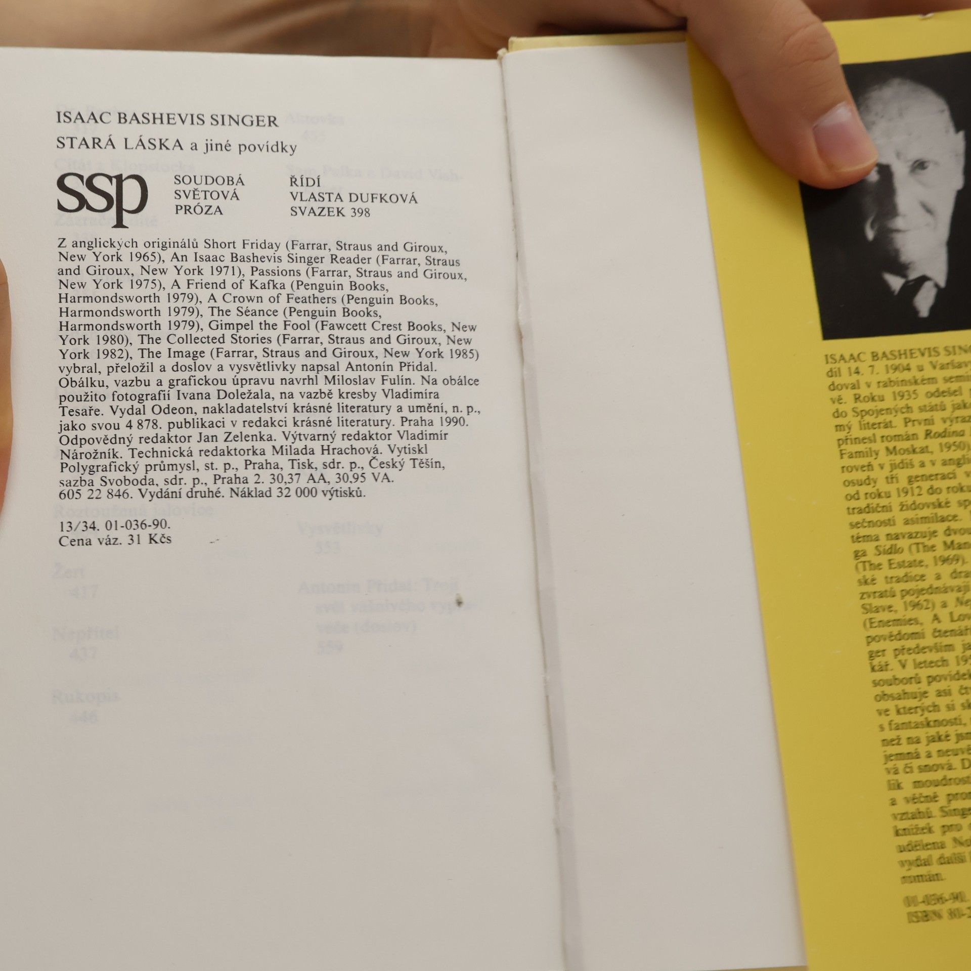Isaac Bashevis Singer Stará láska a jiné povídky