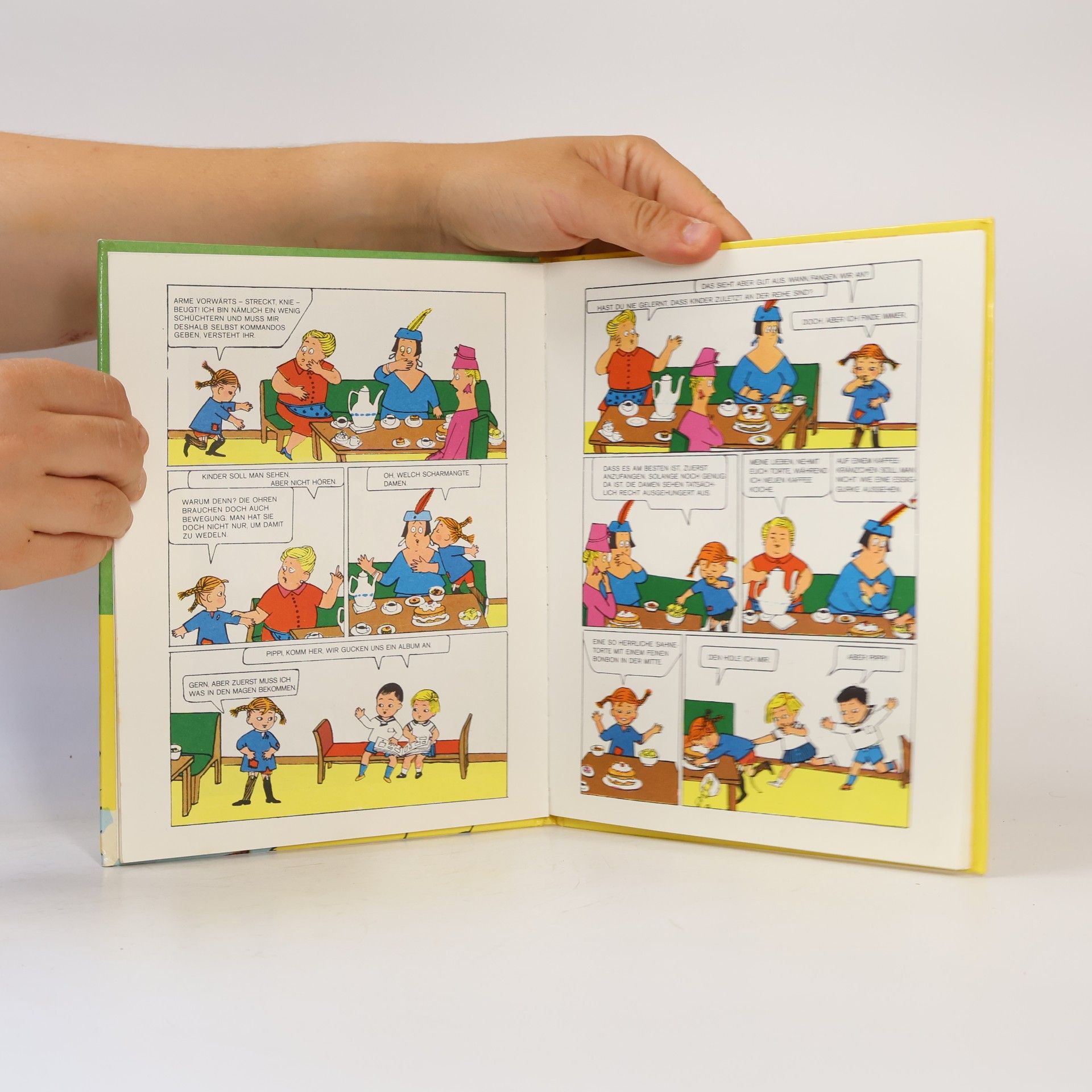 Astrid Lindgren Pippi regelt alles. Comic Strip