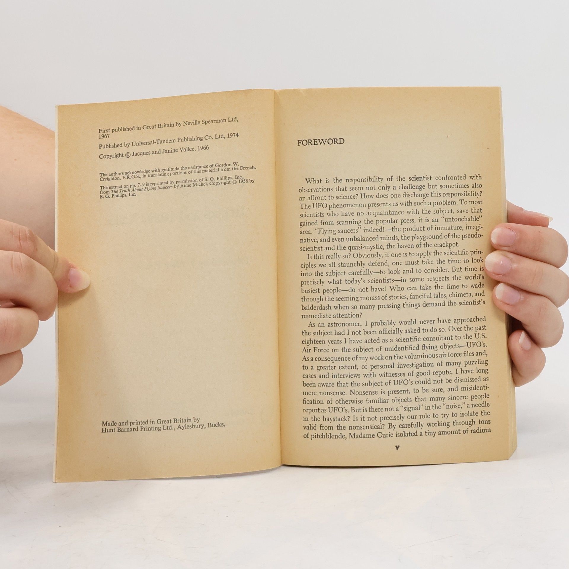 Jacques Vallée Challenge to Science
