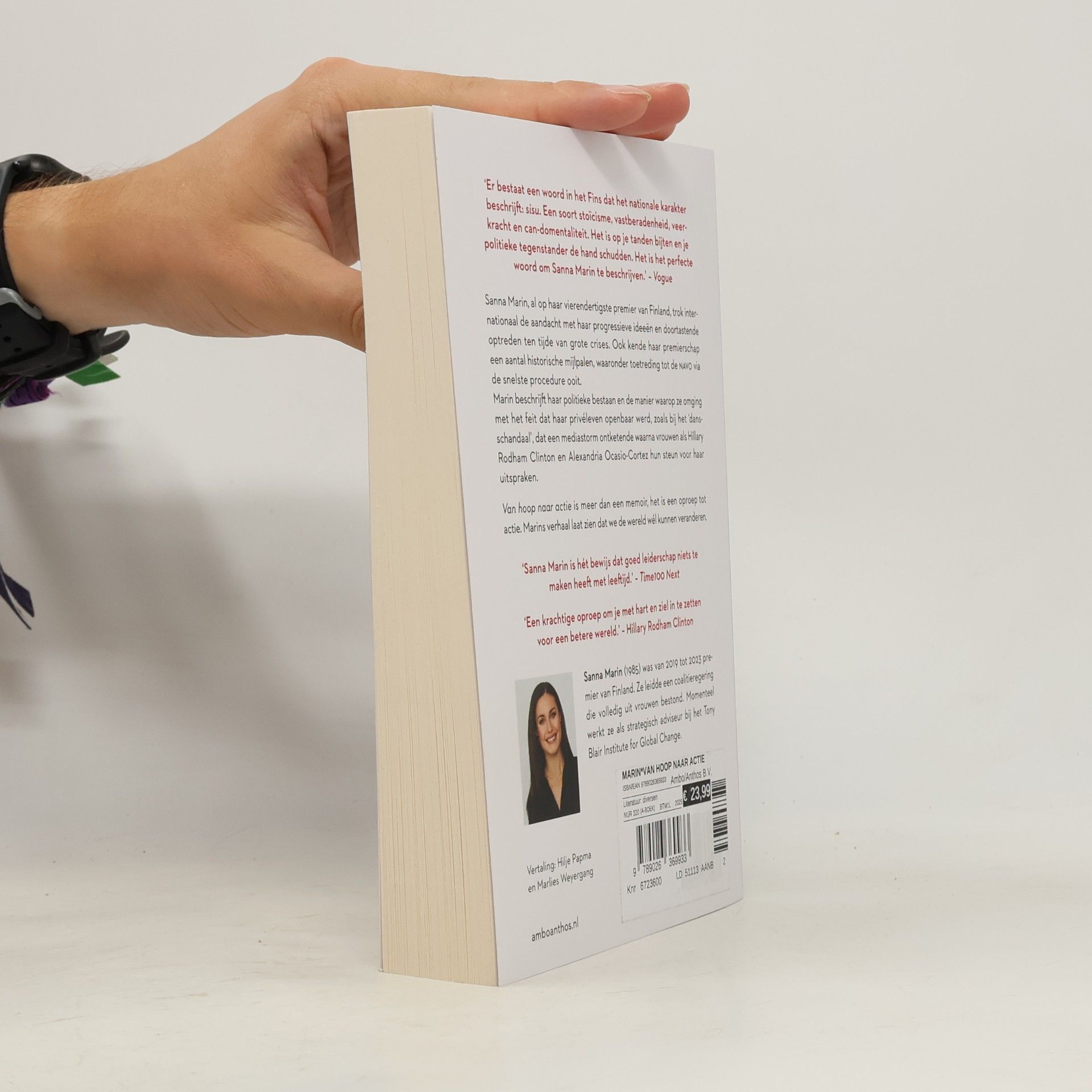 Sanna Marin Van hoop naar actie - Memoir van de Finse ex-premier over moed en leiderschap