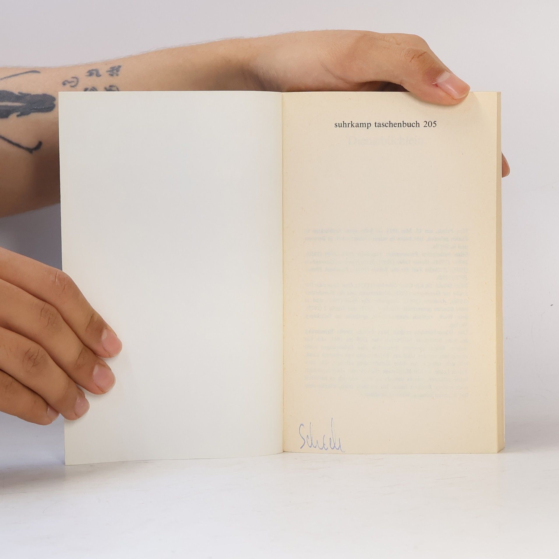 Max Frisch Dienstbüchlein