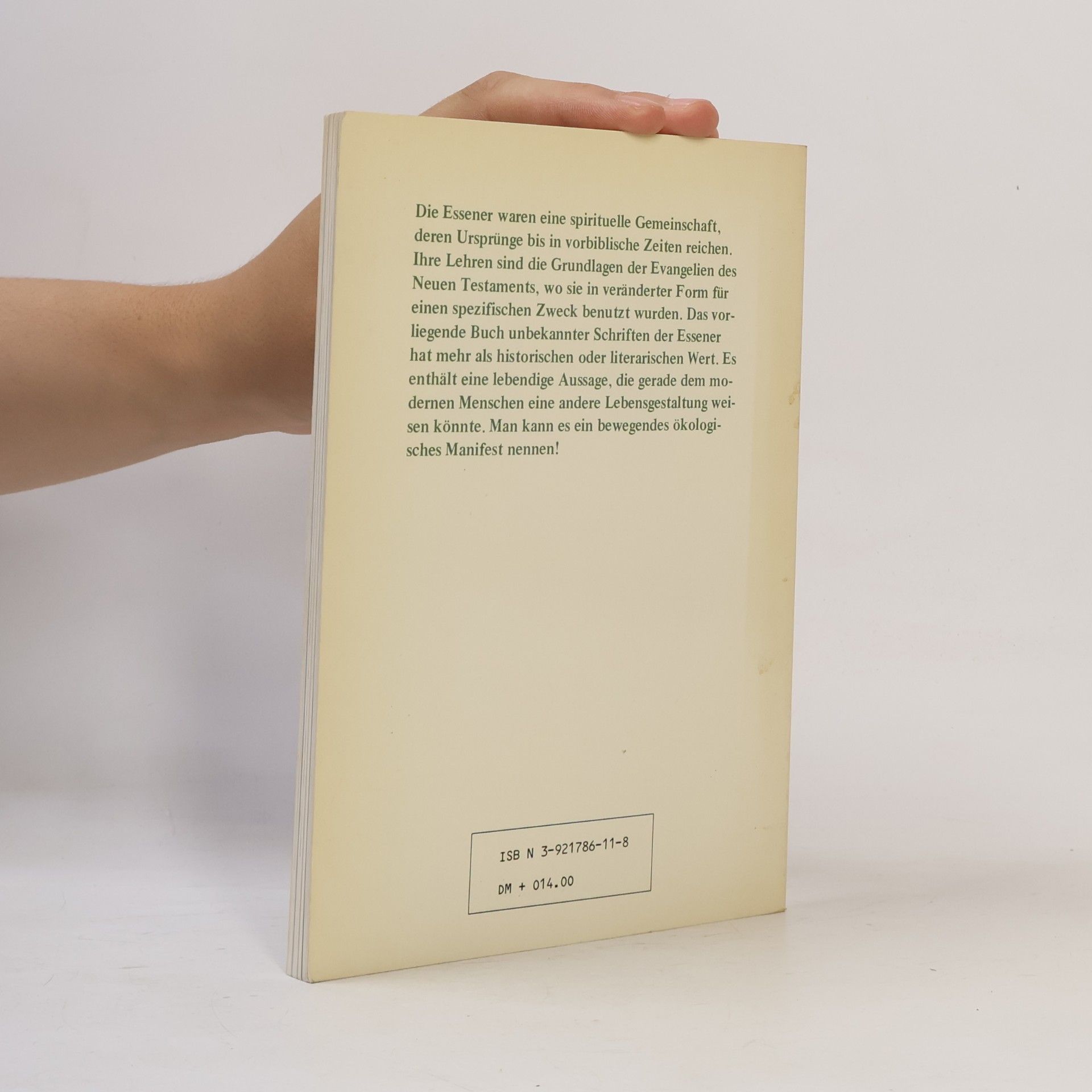 Edmond Bordeaux Székely Die unbekannten Schriften der Essener - Buch 2