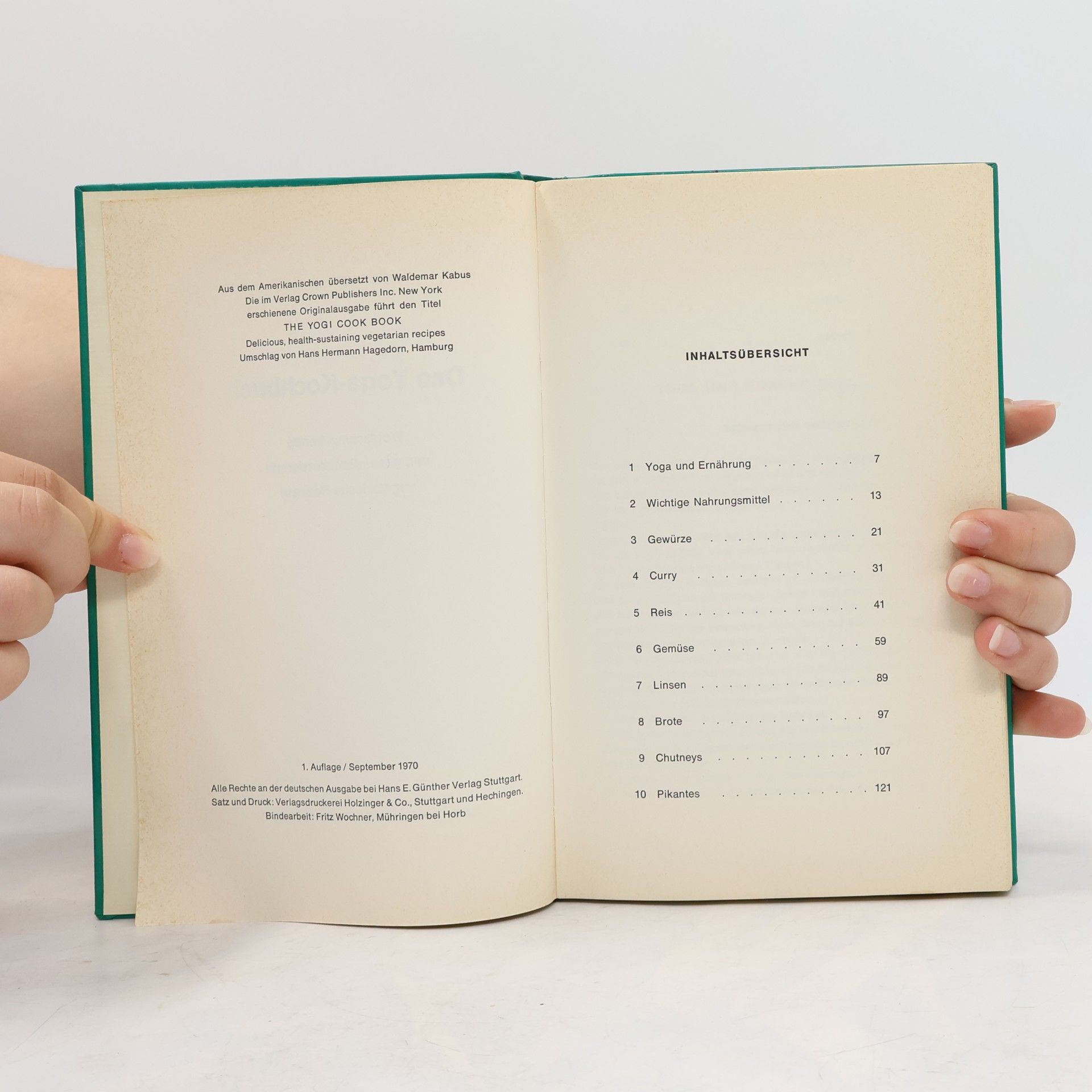 Yogi Vithaldas Das Yoga-Kochbuch