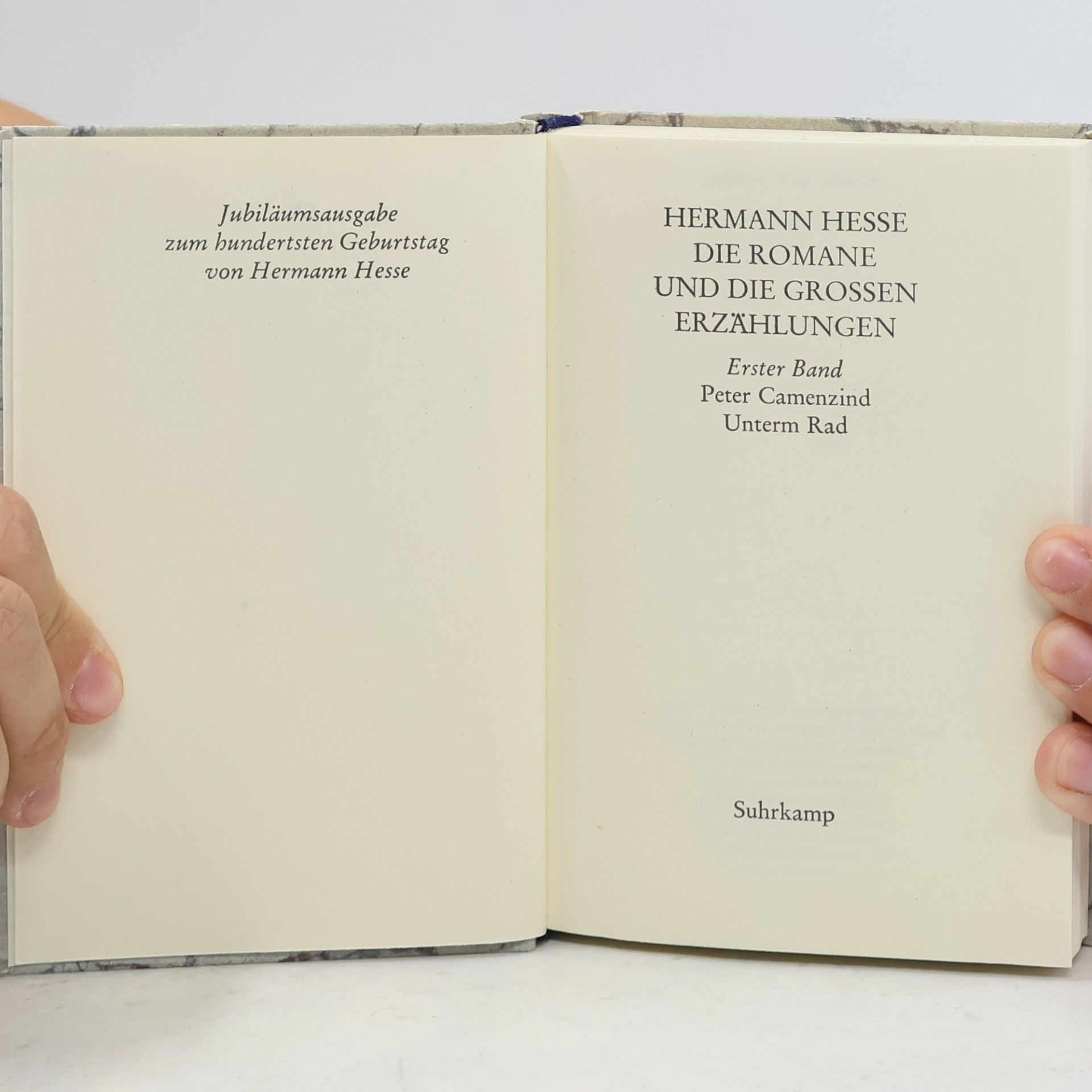 Hermann Hesse Camenzind Unterm Rad