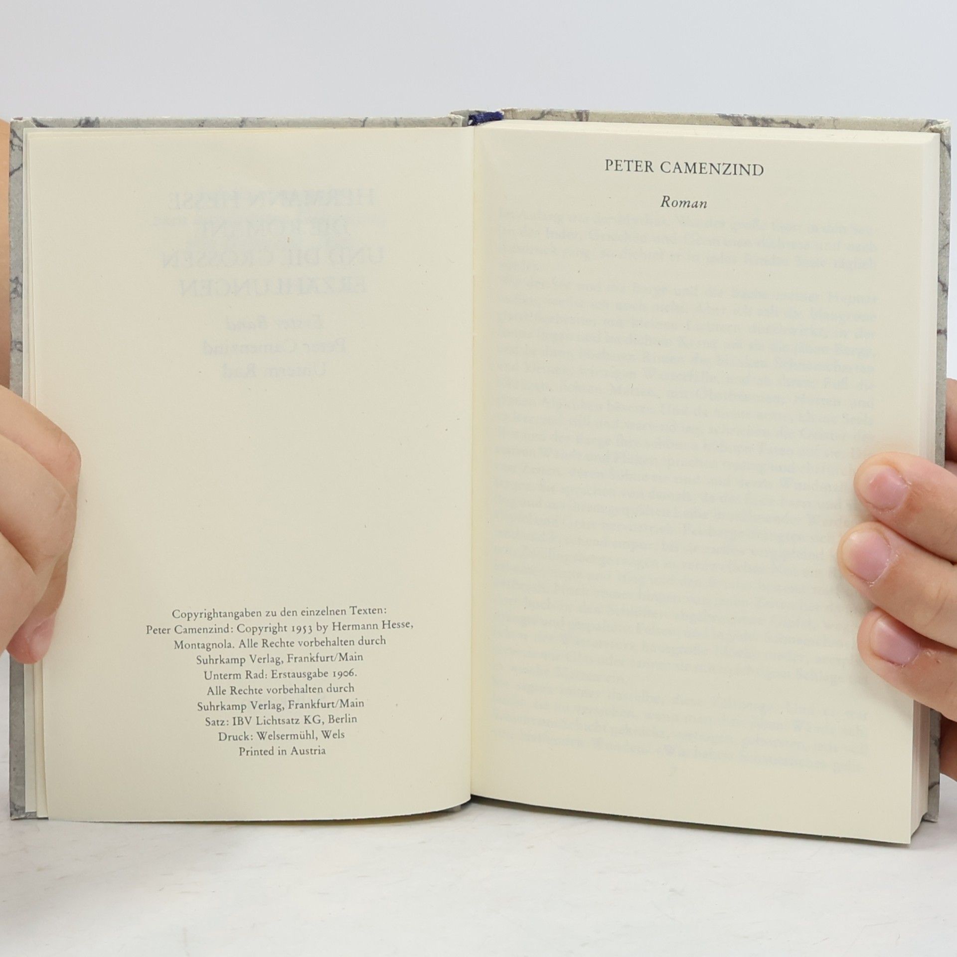 Hermann Hesse Camenzind Unterm Rad