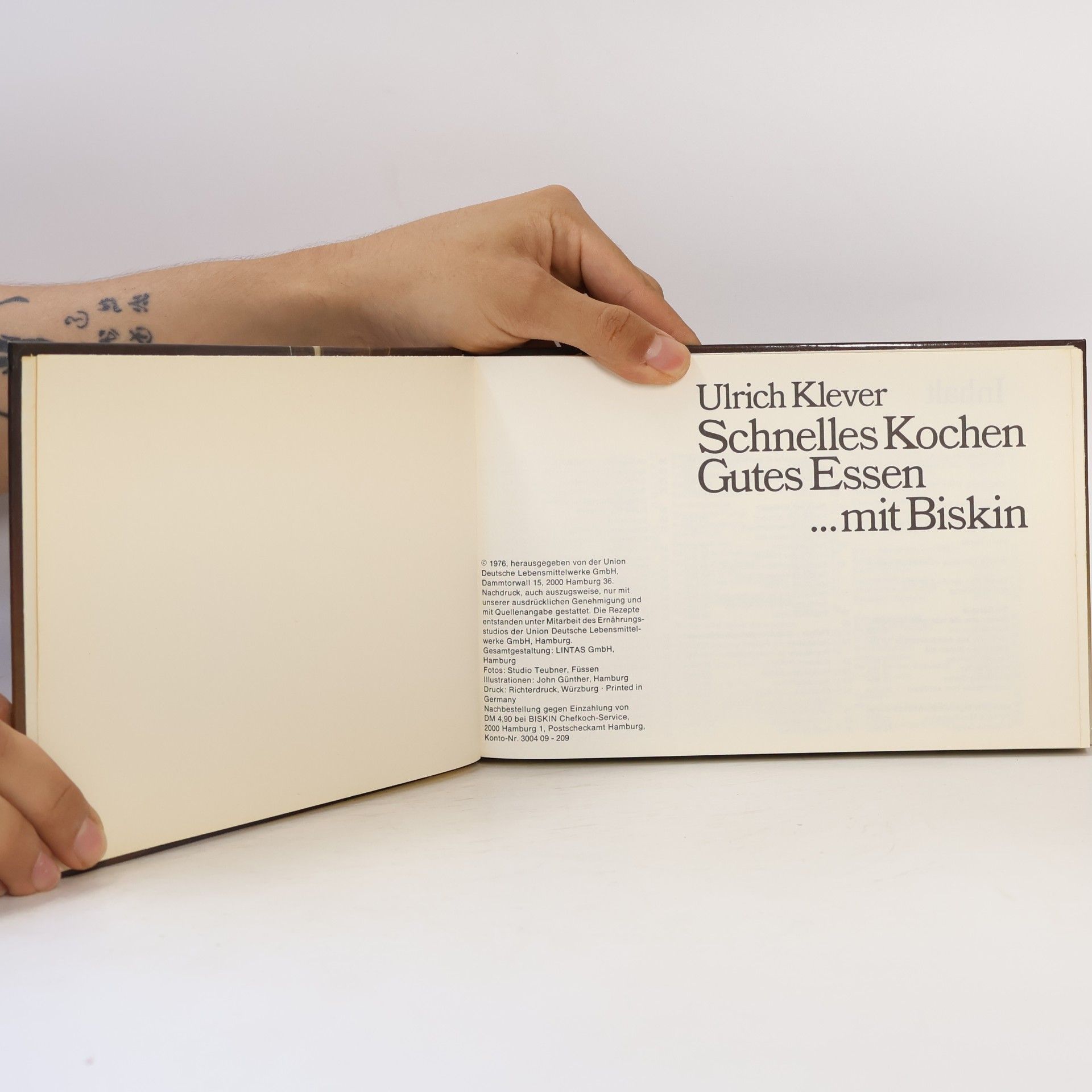 Ulrich Klever Schnelles Kochen. Gutes Essen ... mit Biskin