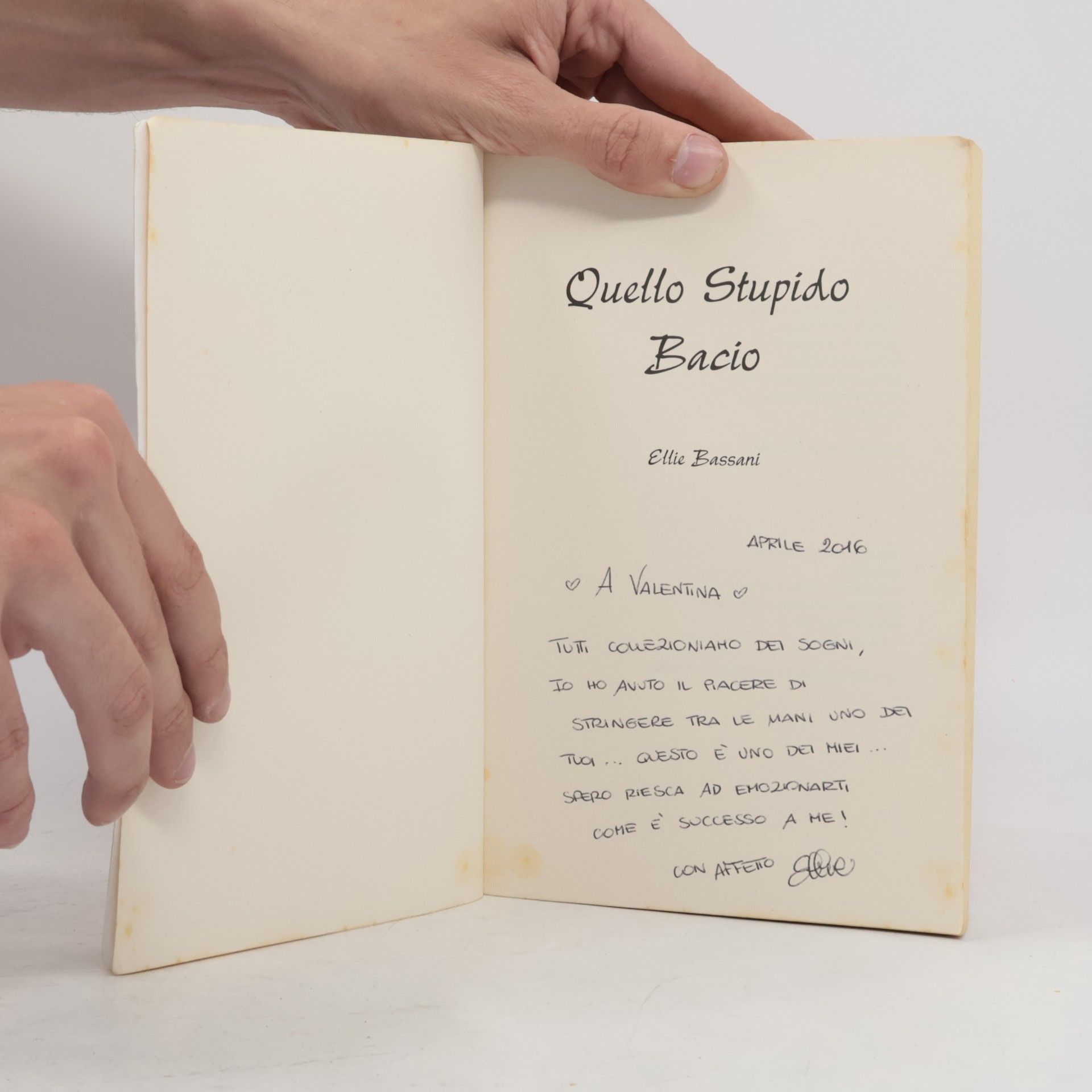 Elena Bassani La community di ilmiolibro.it: Quello stupido bacio