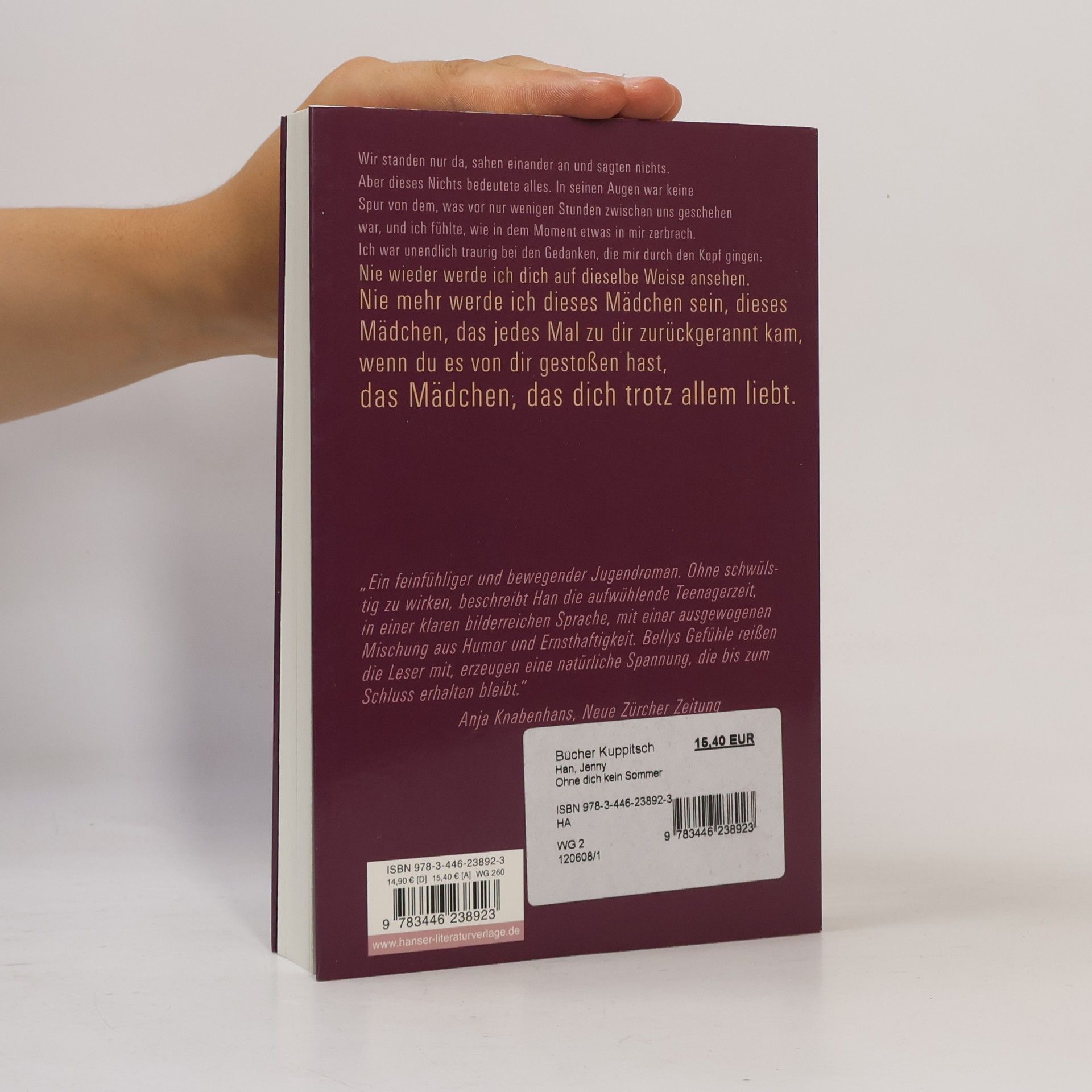 Jenny Han Ohne dich kein Sommer