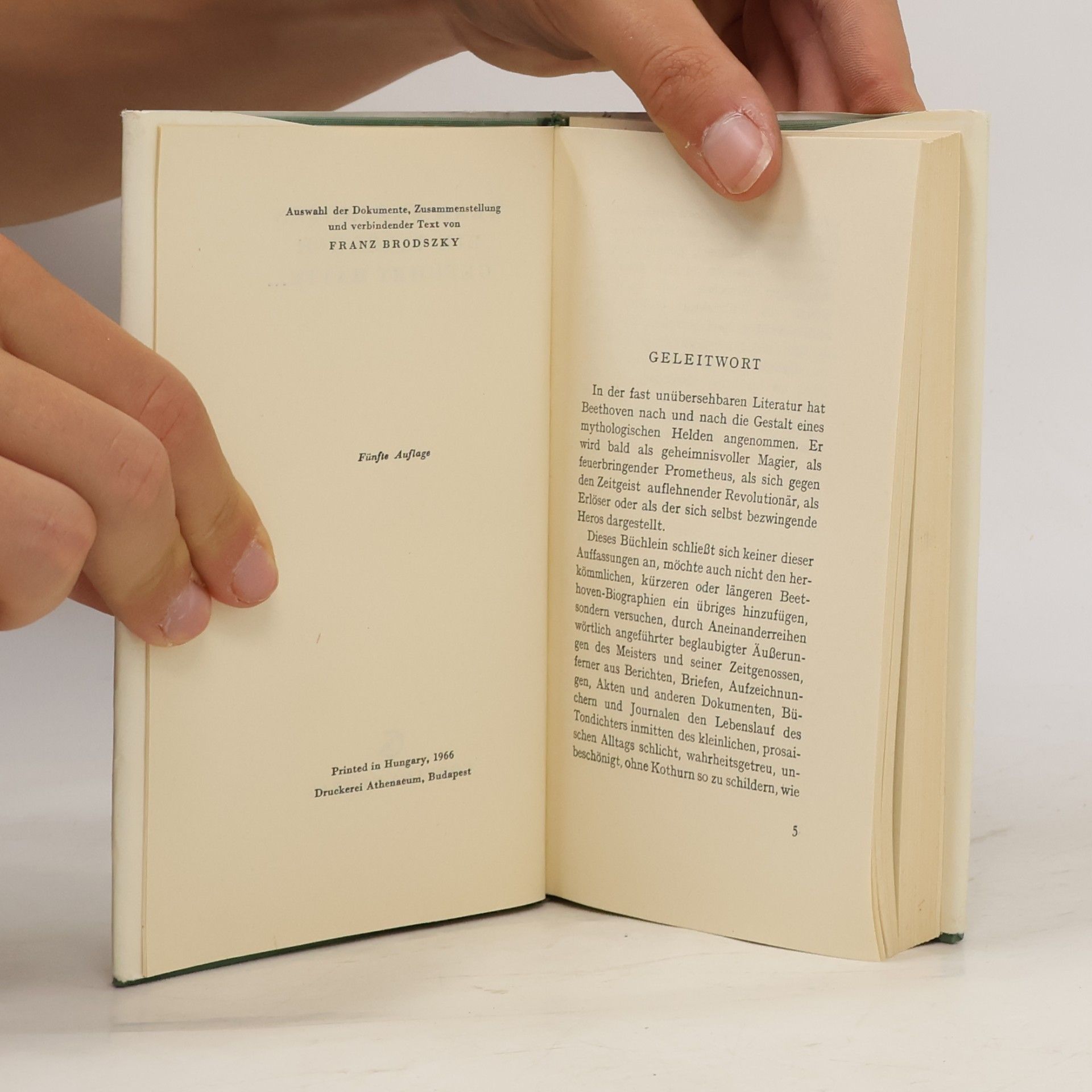 Franz Brodsky Wenn Beethoven ein Tagebuch Geführt Hätte