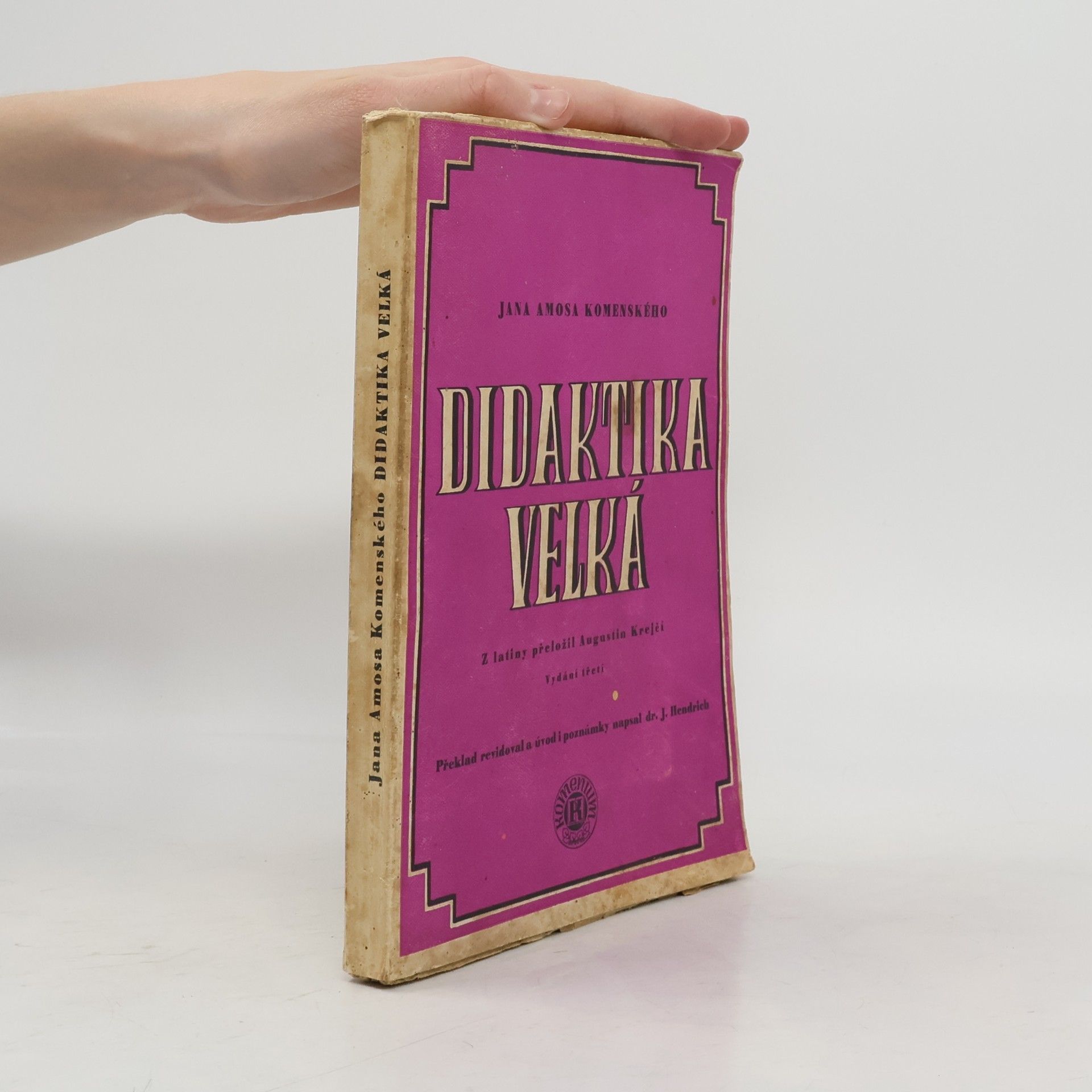 Jan Amos Komenský Didaktika velká
