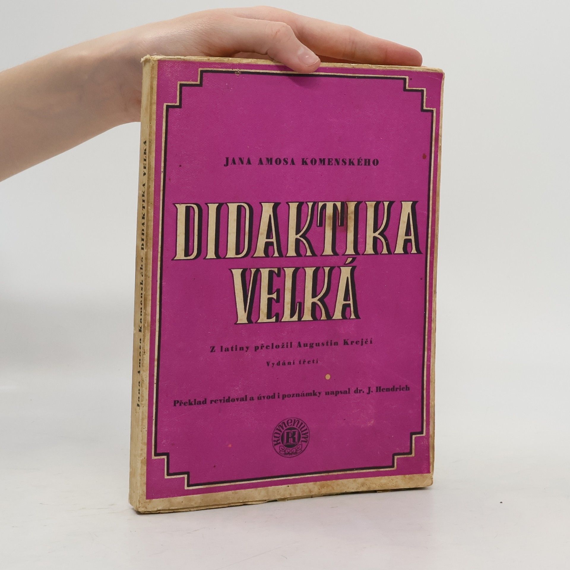 Jan Amos Komenský Didaktika velká