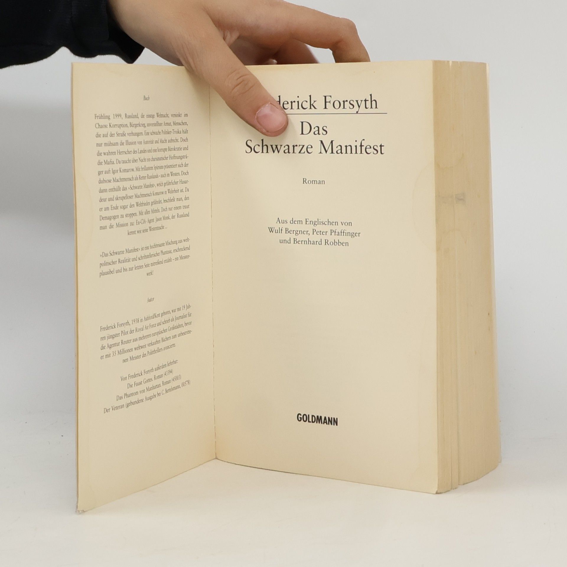 Frederick Forsyth Das schwarze Manifest