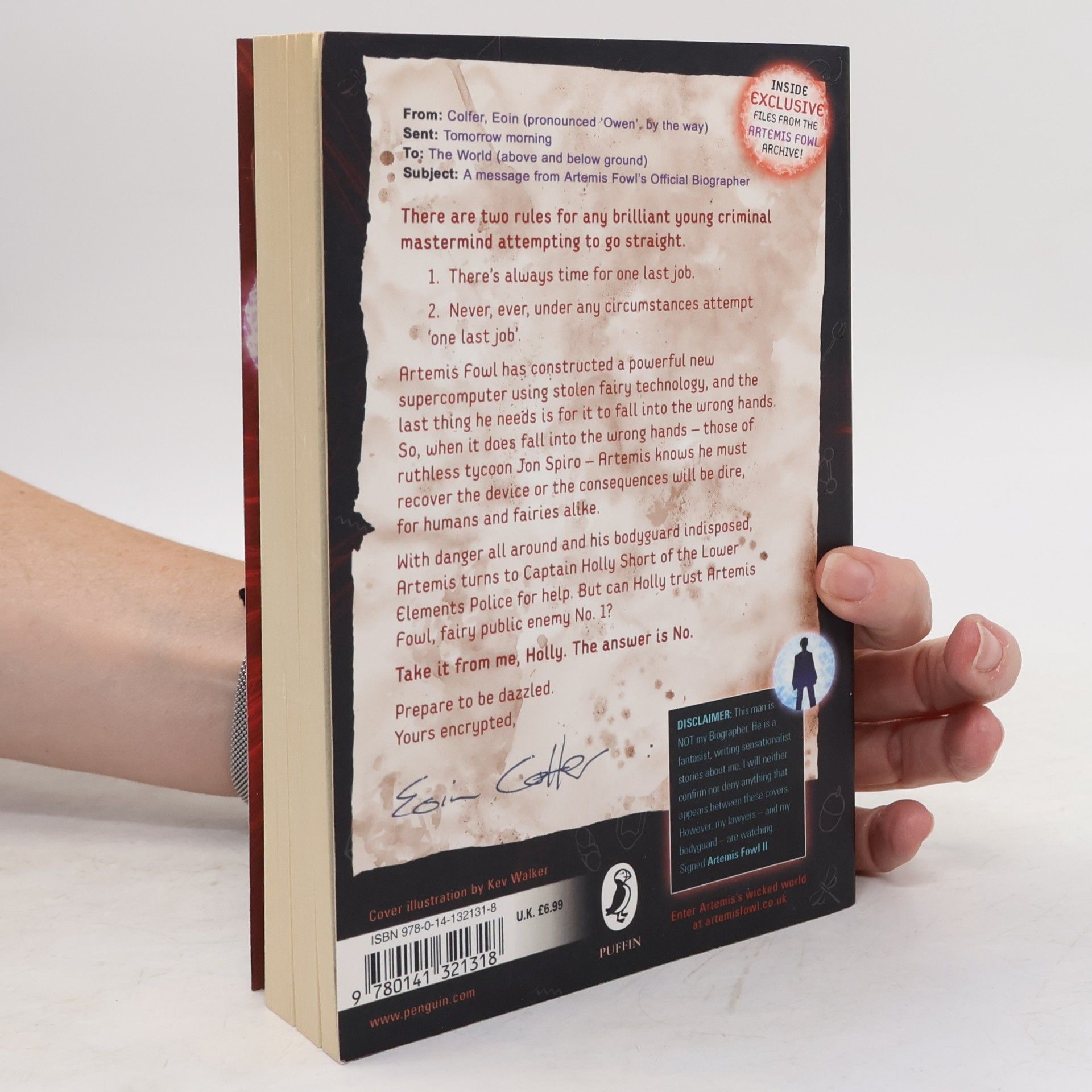 Eoin Colfer Artemis Fowl and the Eternity Code