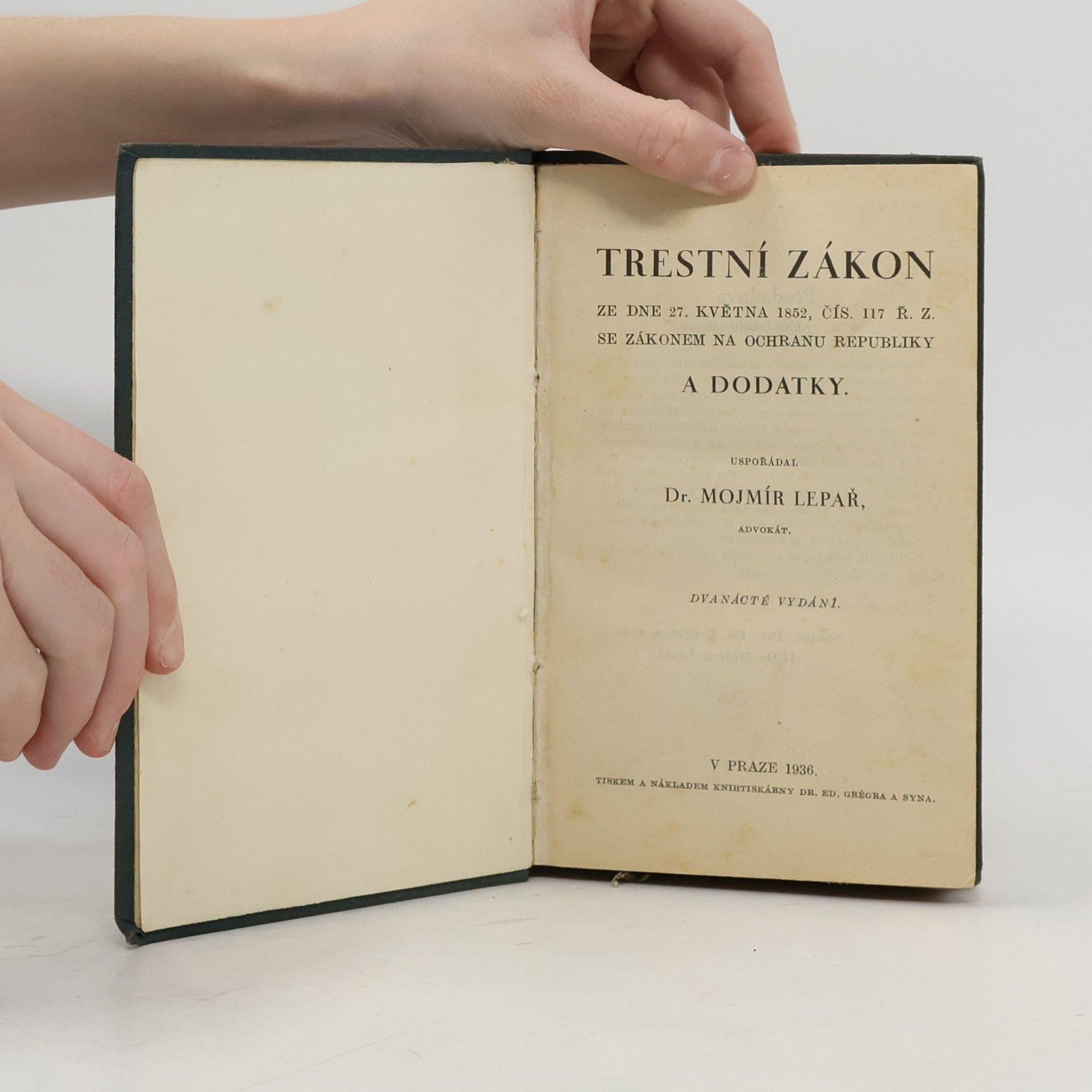 Mojmír Lepař Trestní zákon a dodatky
