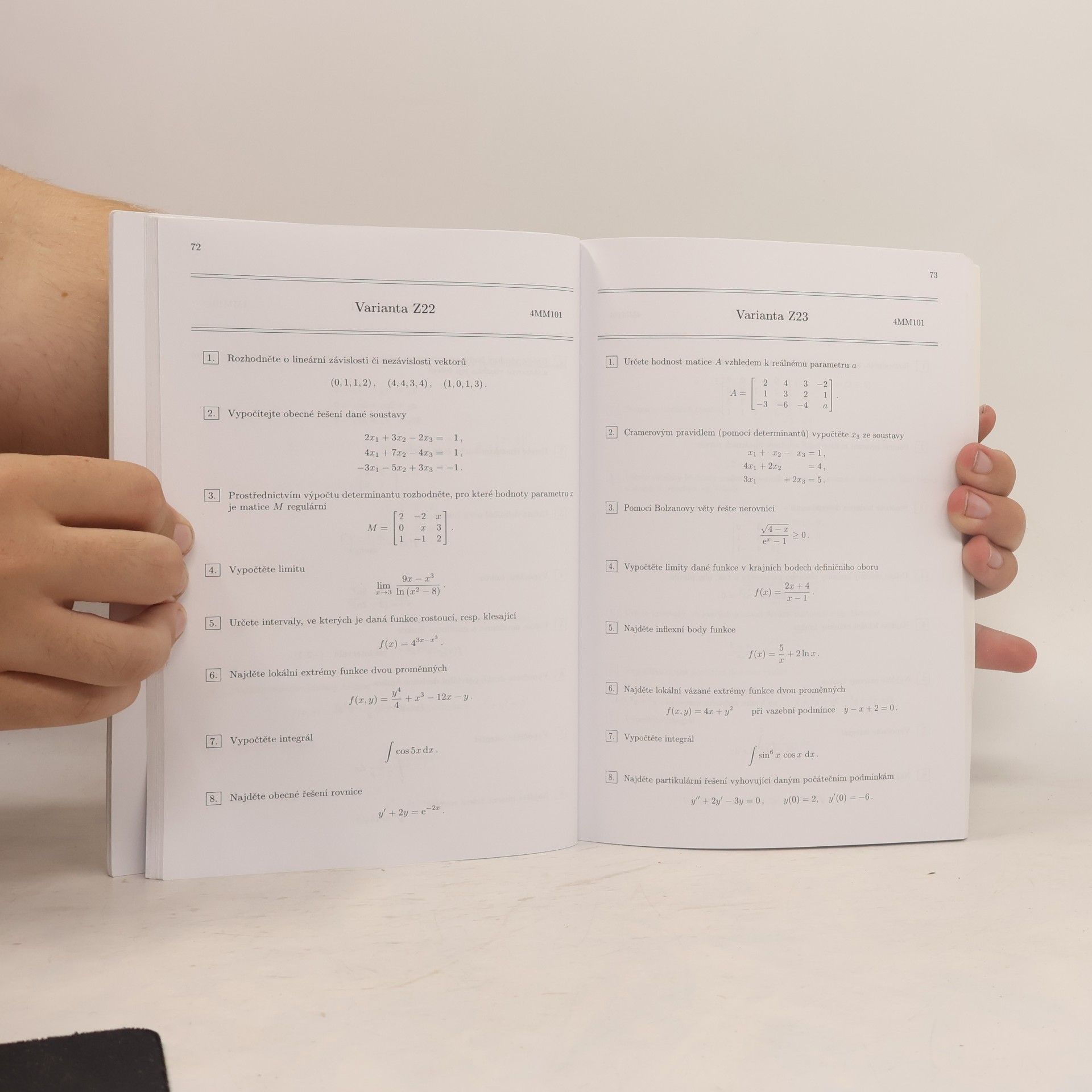 Miroslava Otavová Matematika. Soubor testů pro všechny kurzy matematiky na VŠE