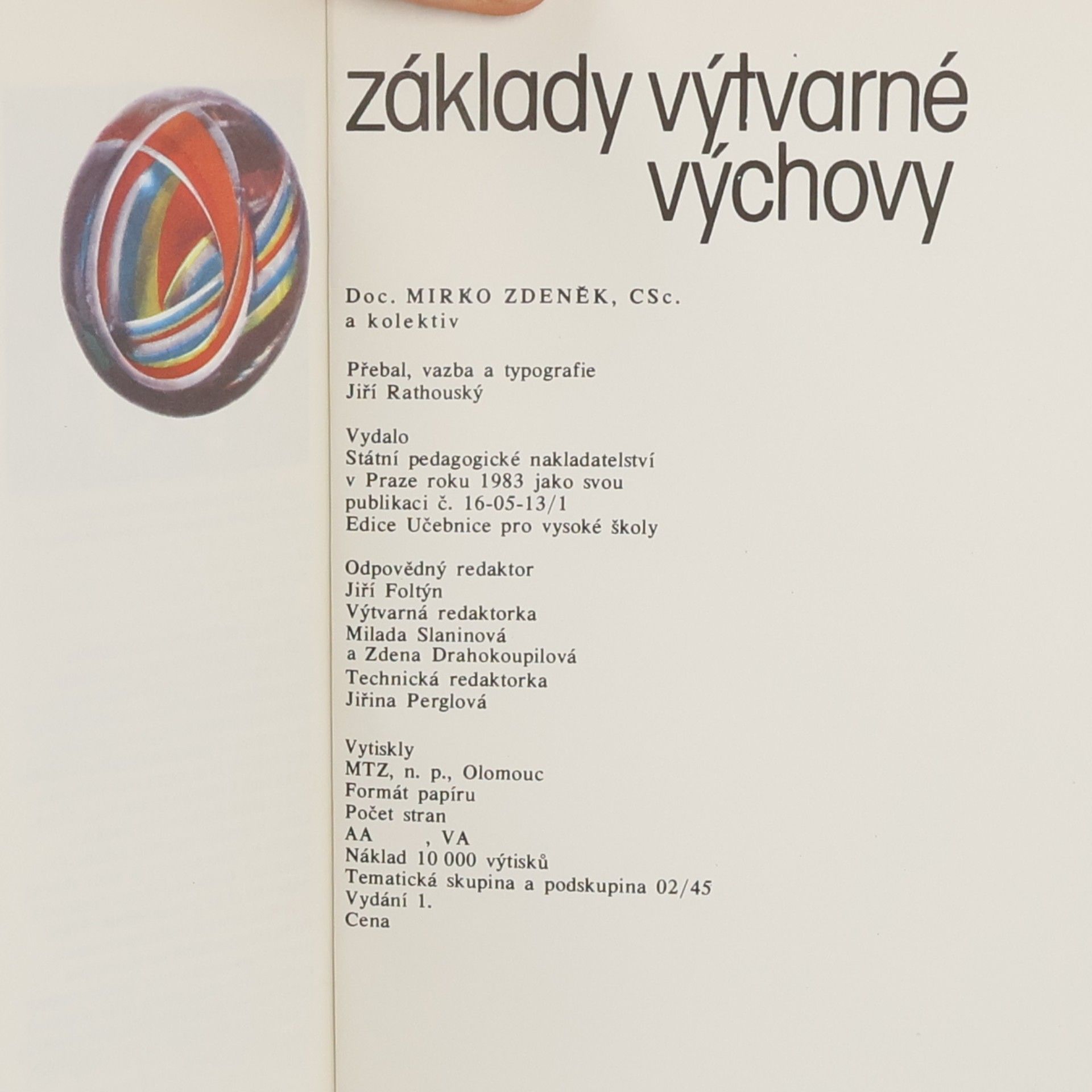 kolektiv Základy výtvarné výchovy