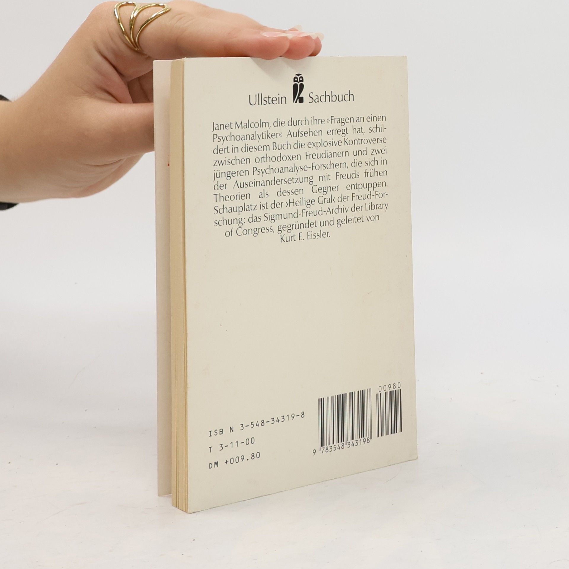 Janet Malcolm Vater, lieber Vater...Aus dem Sigmund-Freud-Archiv