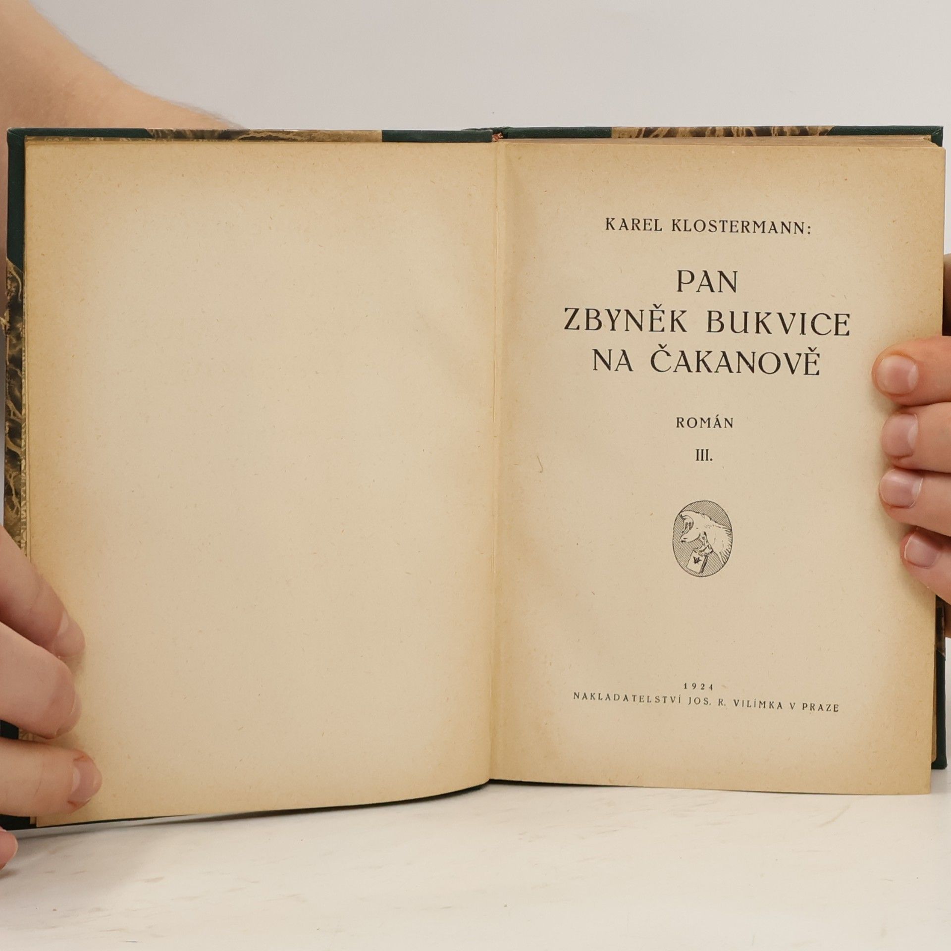 Karel Klostermann Pan Zbyněk Bukvice na Čakanově III.