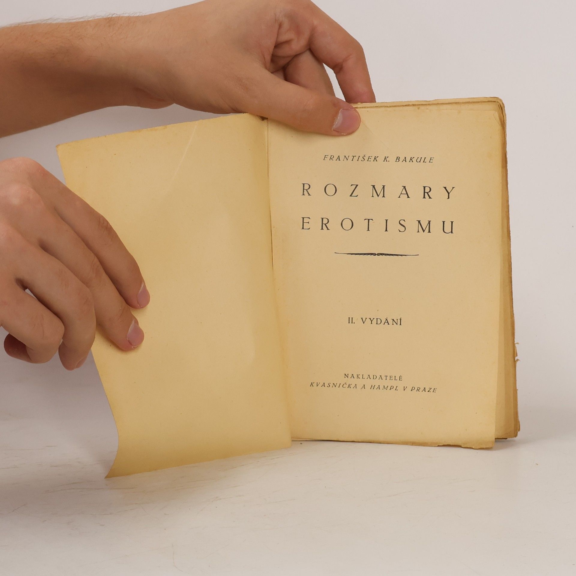 František Karel Bakule Rozmary erotismu
