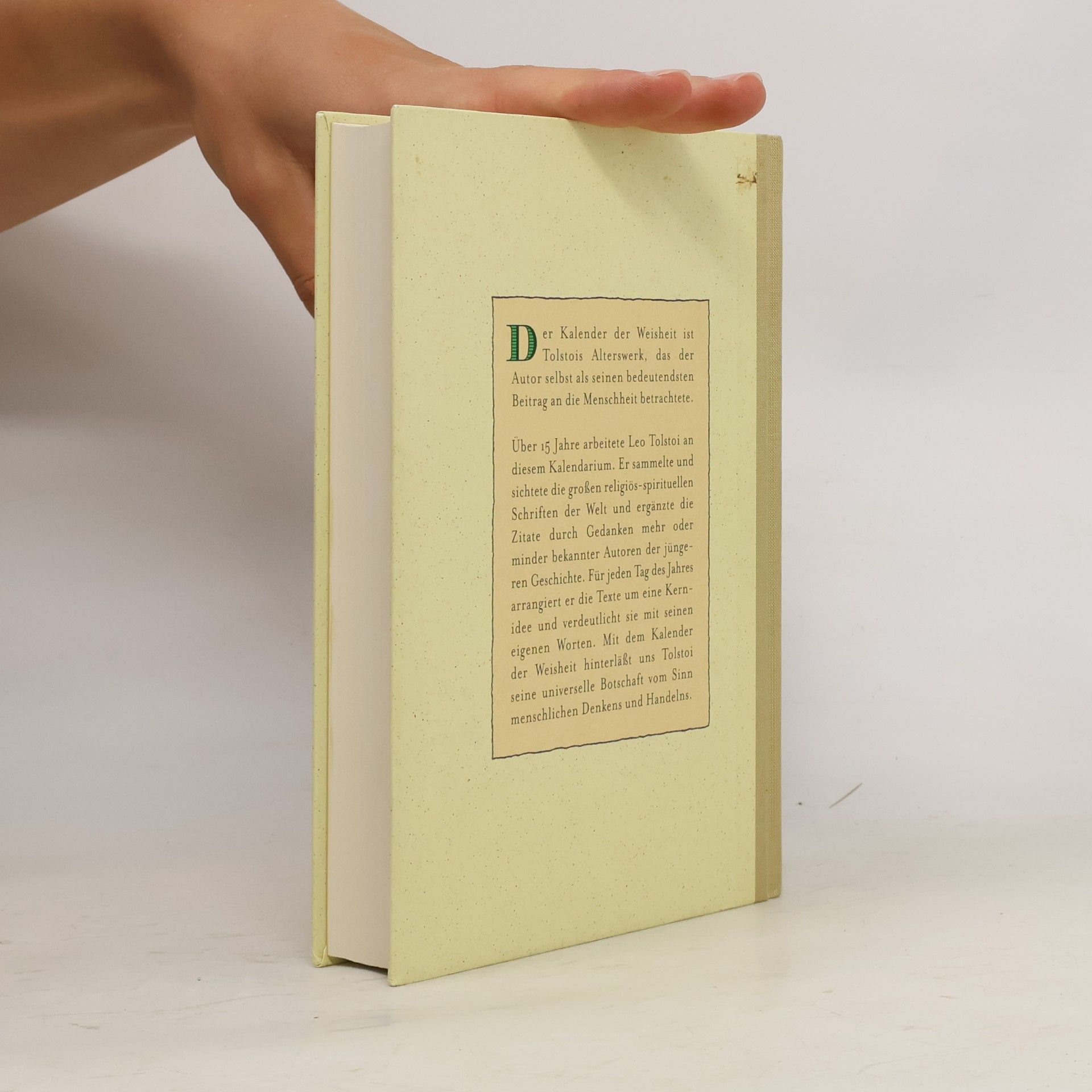 Lew Nikolajewitsch Tolstoi Tolstois Kalender der Weisheit