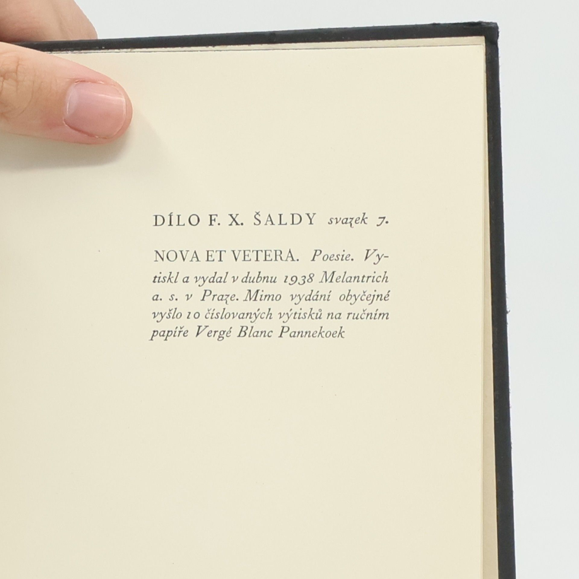František Xaver Šalda Dílo F. X. Šaldy 7. Nova et vetera