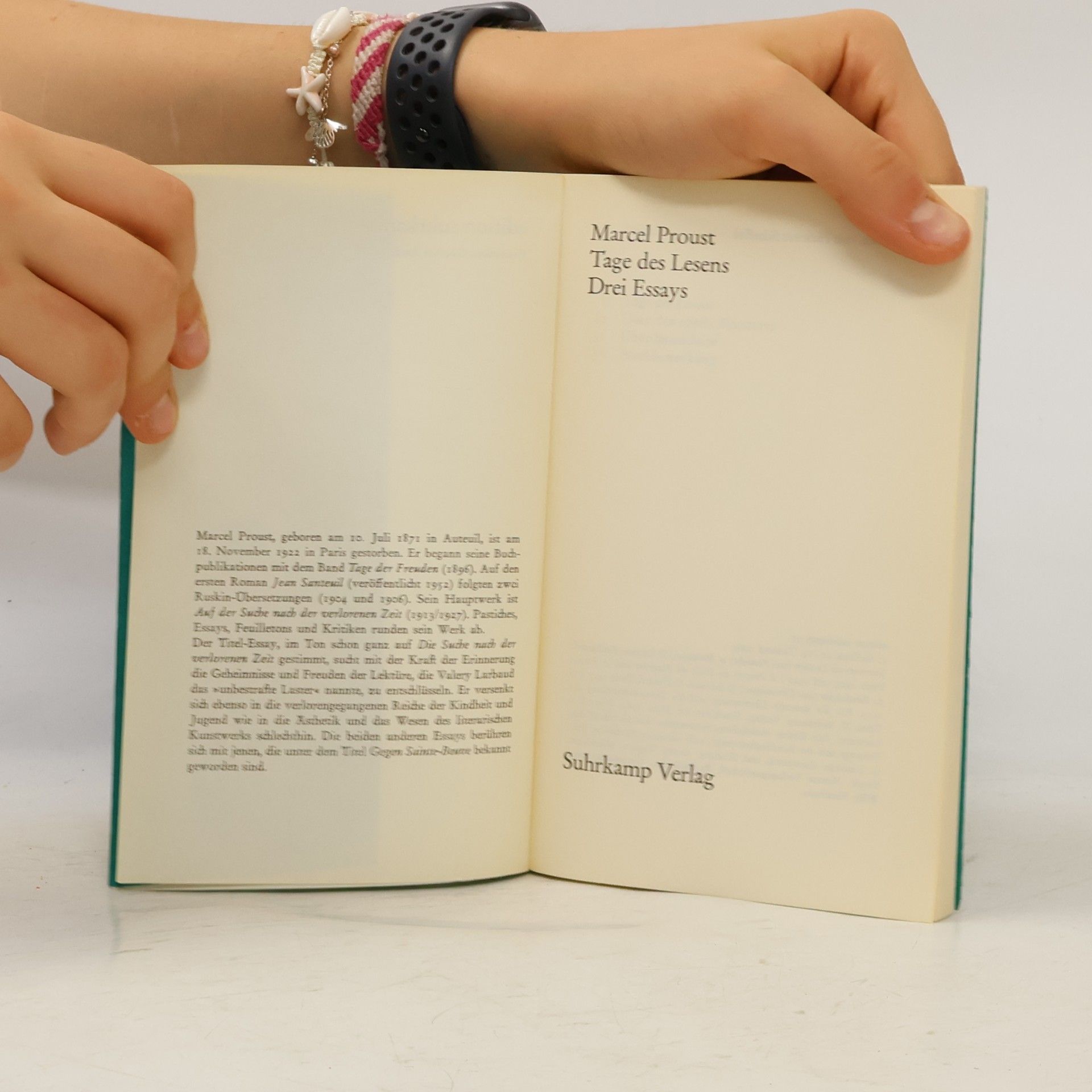 Marcel Proust Tage des Lesens