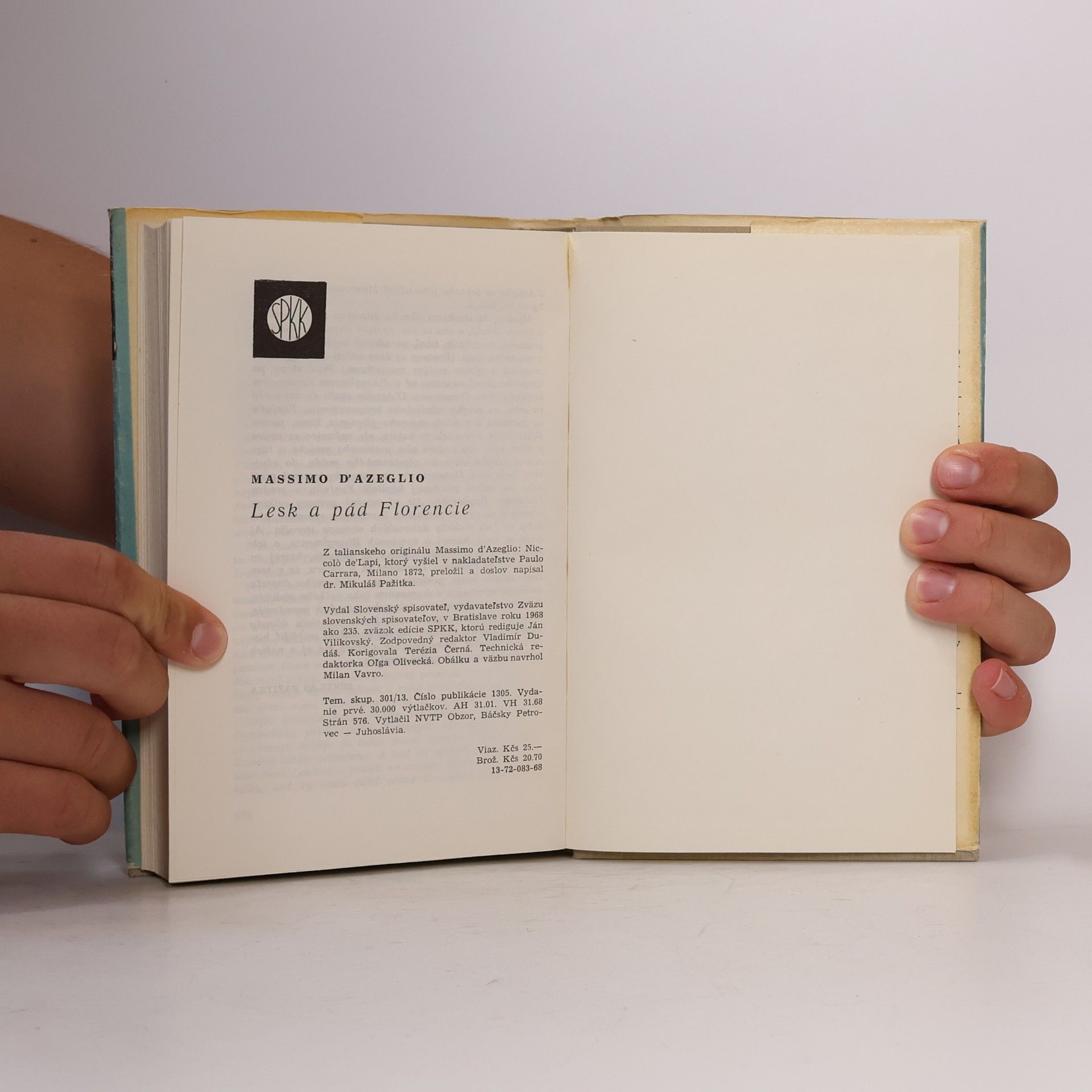 Massimo Taparelli D. Azeglio Lesk a pád Florencie