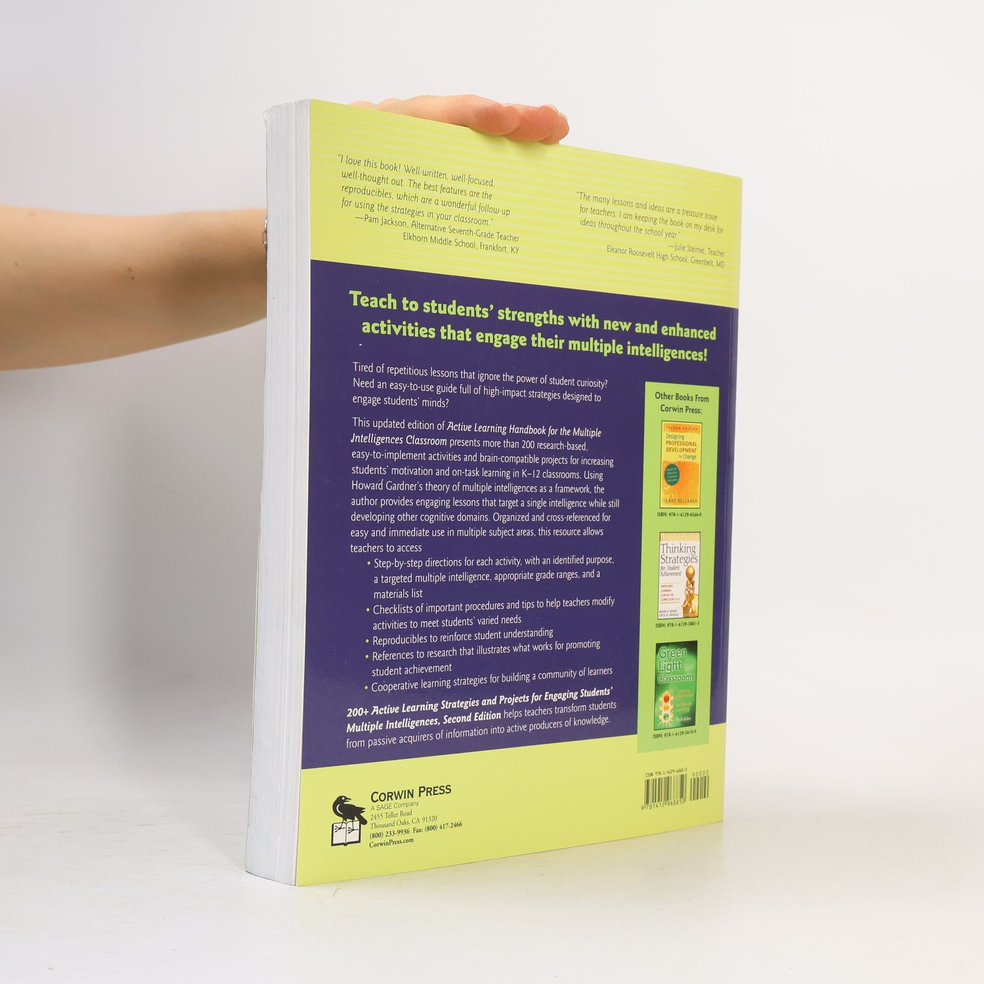 James A. Bellanca 200+ Active Learning Strategies and Projects for Engaging Students’ Multiple Intelligences - Second Edition