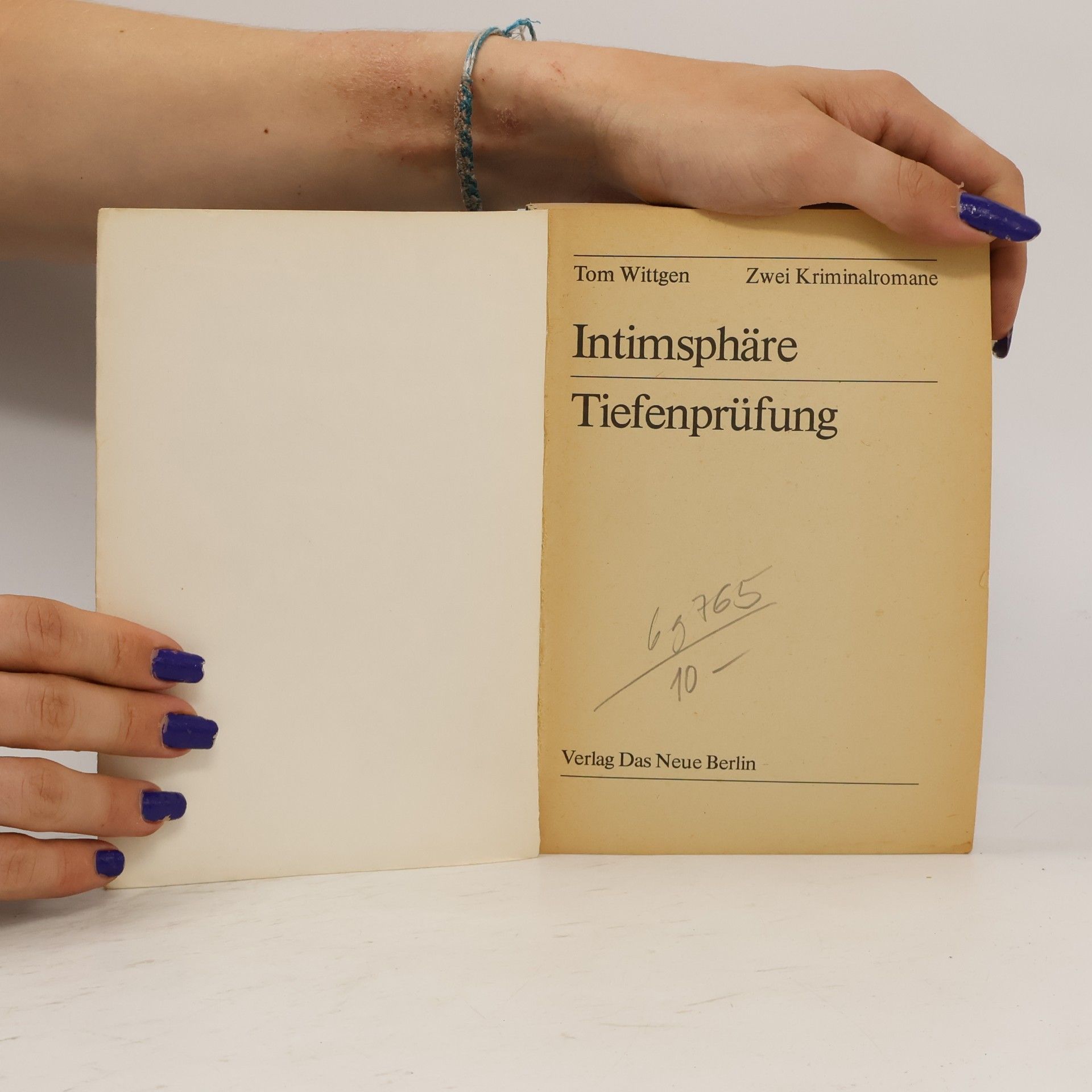 Tom Wittgen Intimsphäre. Tiefenprüfung